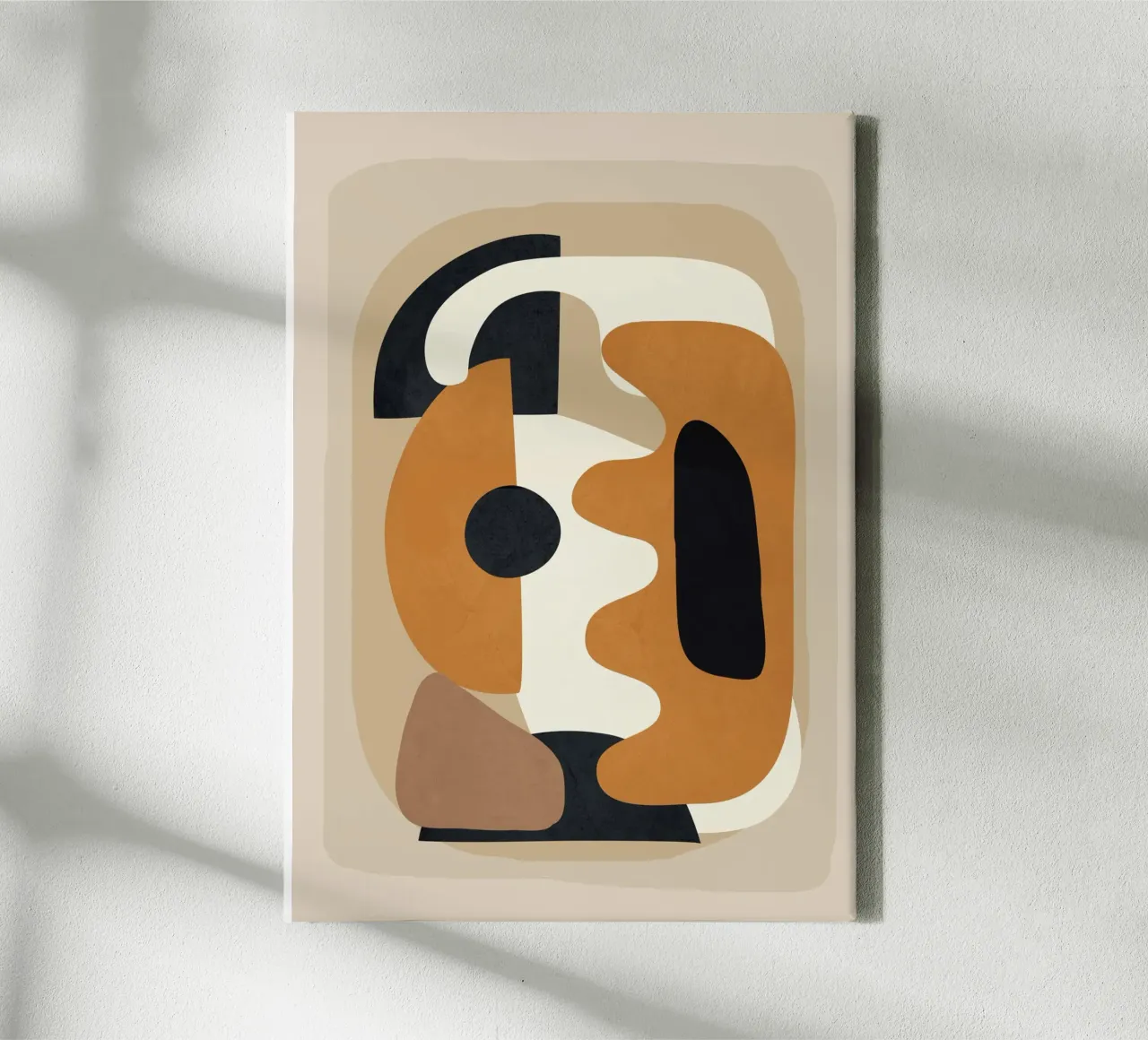 Minimal Abstract Shape Art 4 tela da Flow Line