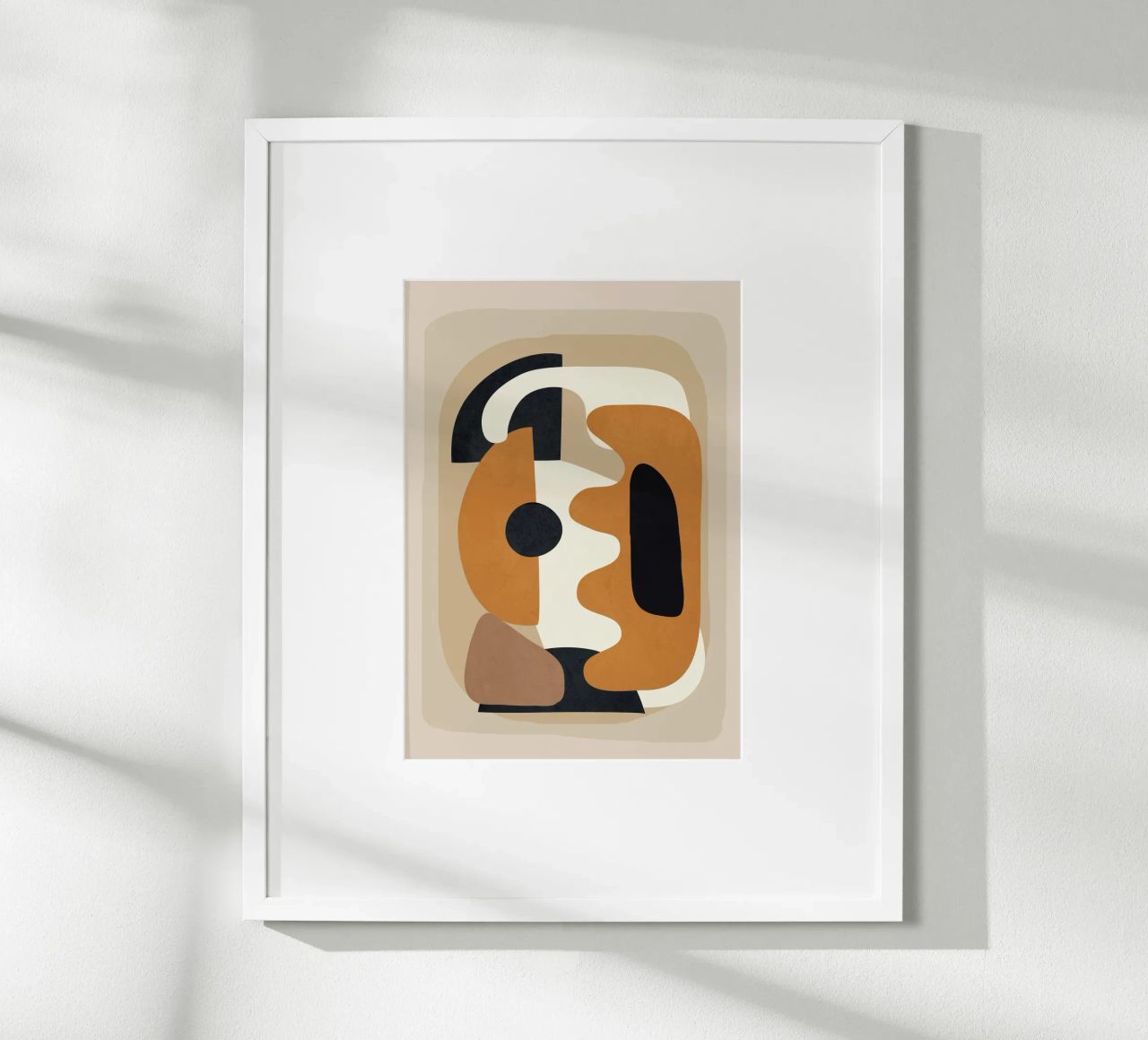 Minimal Abstract Shape Art 4 poster da Flow Line