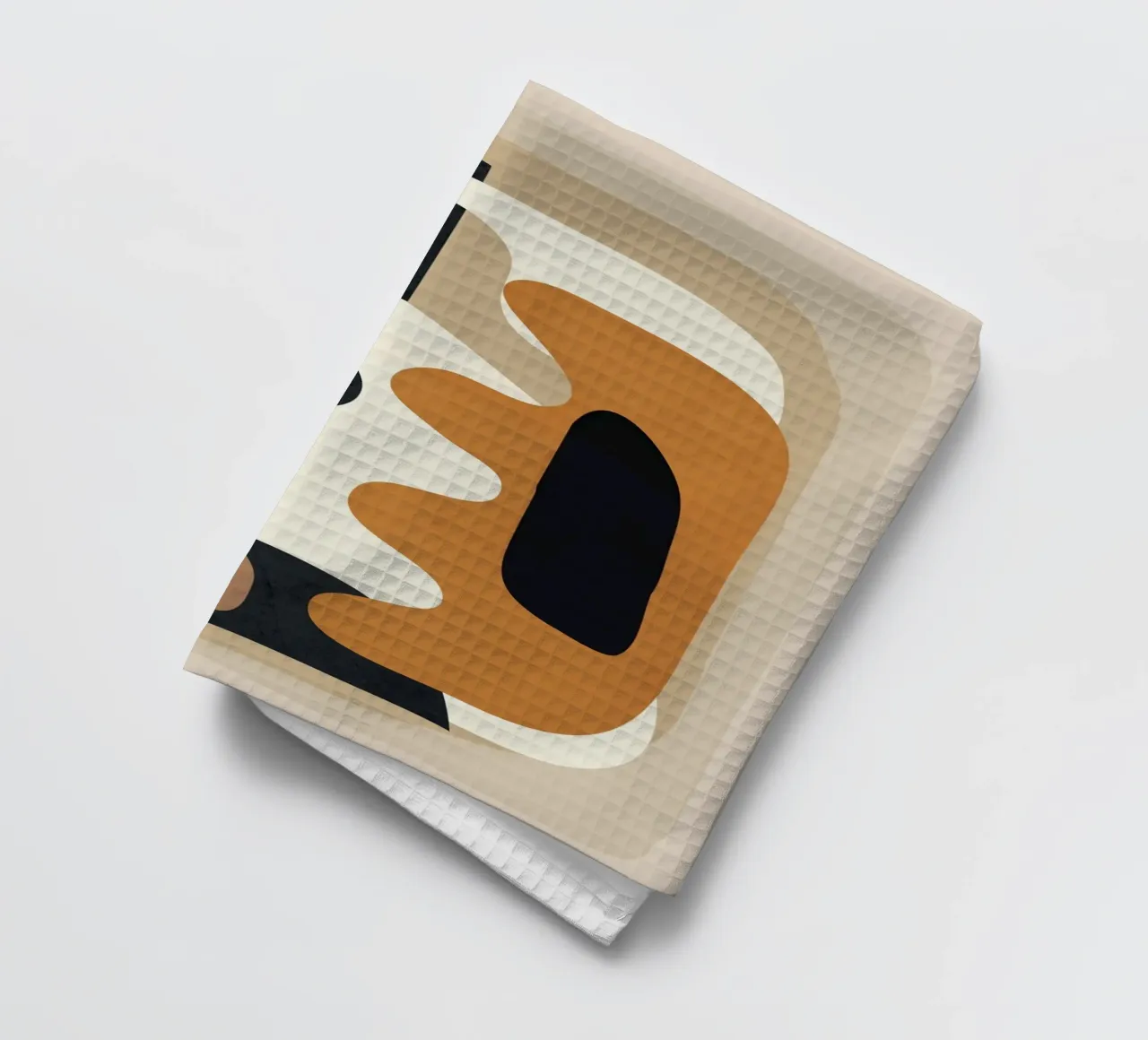 Minimal Abstract Shape Art 4 Geschirrtuch von Flow Line