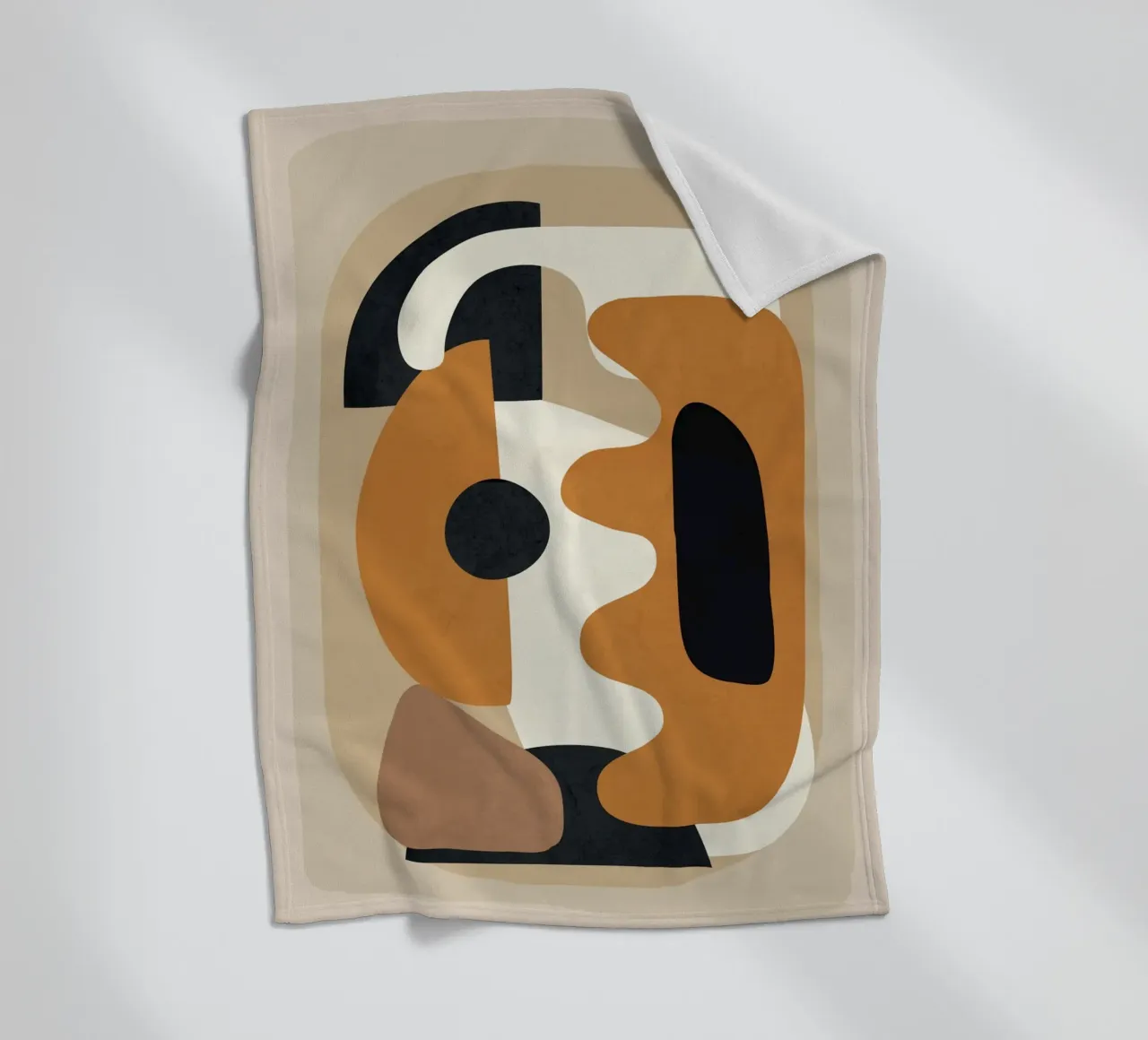 Minimal Abstract Shape Art 4 coperta in pile da Flow Line