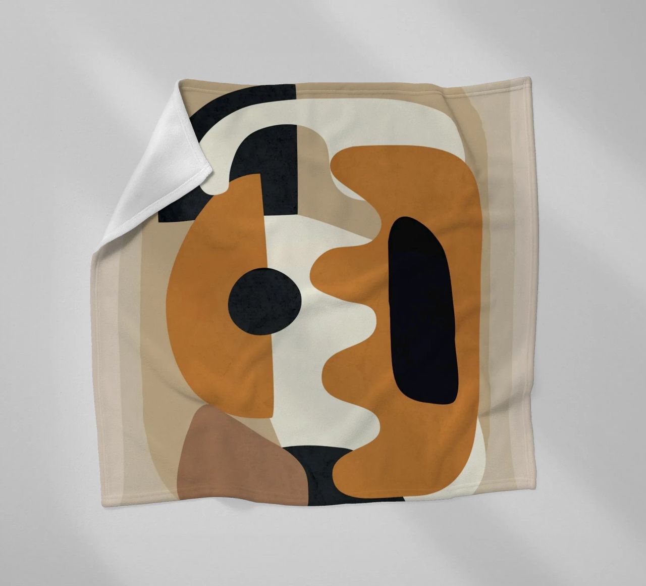 Minimal Abstract Shape Art 4 coperta in pile da Flow Line