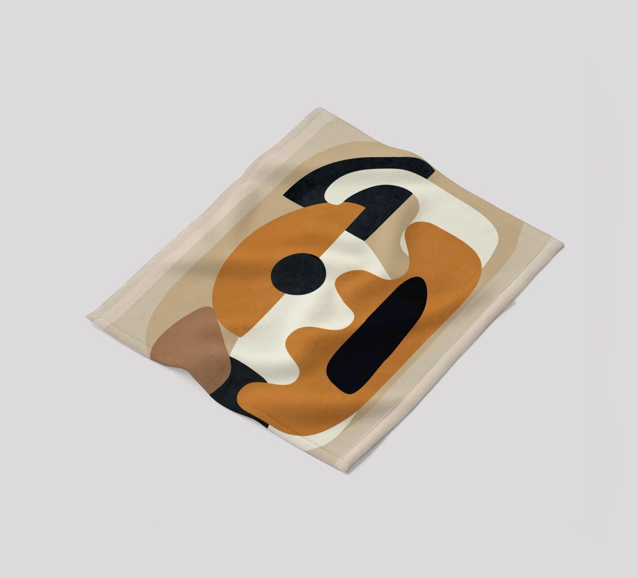 Minimal Abstract Shape Art 4 coperta in pile da Flow Line