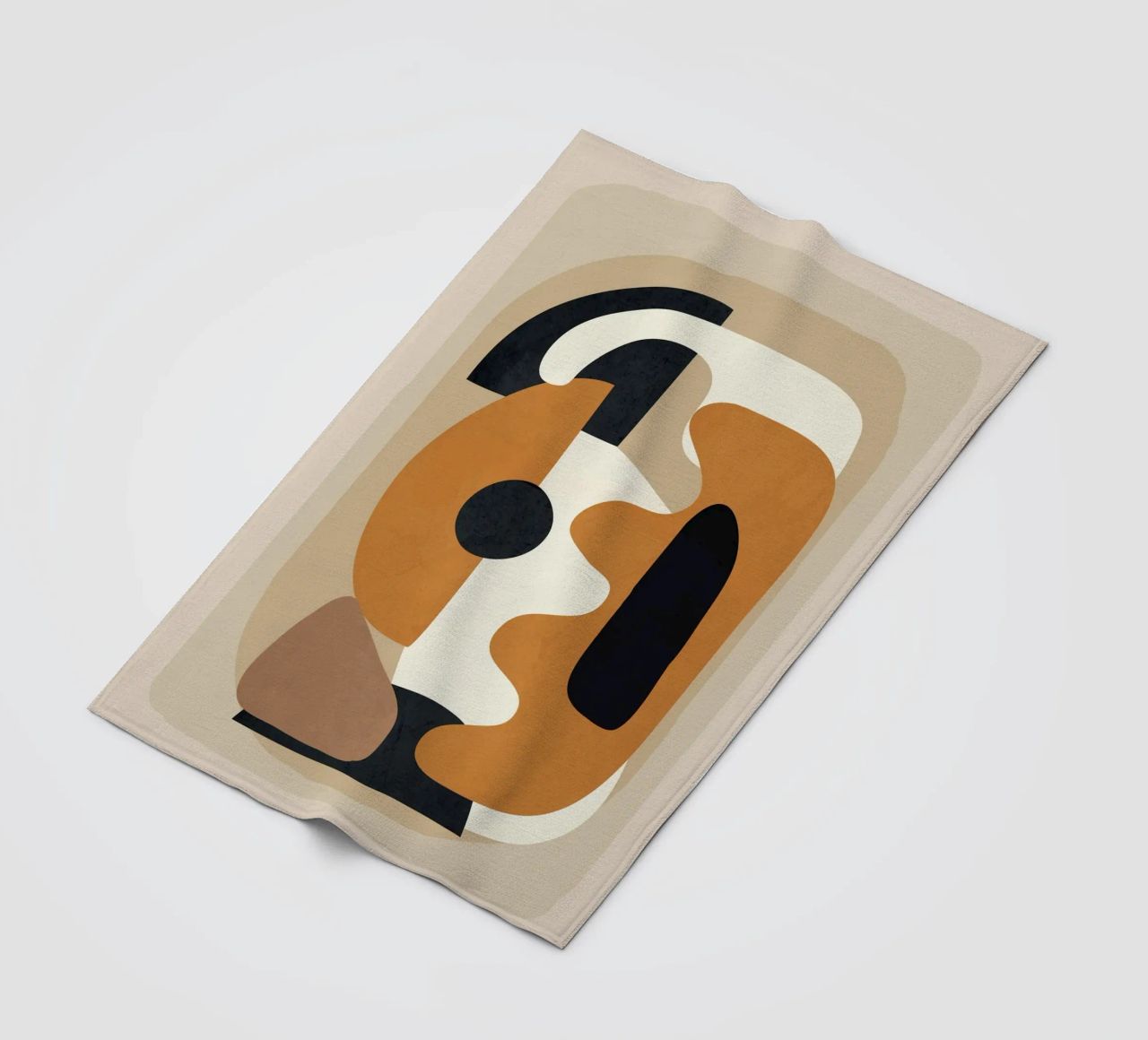 Minimal Abstract Shape Art 4 coperta in pile da Flow Line