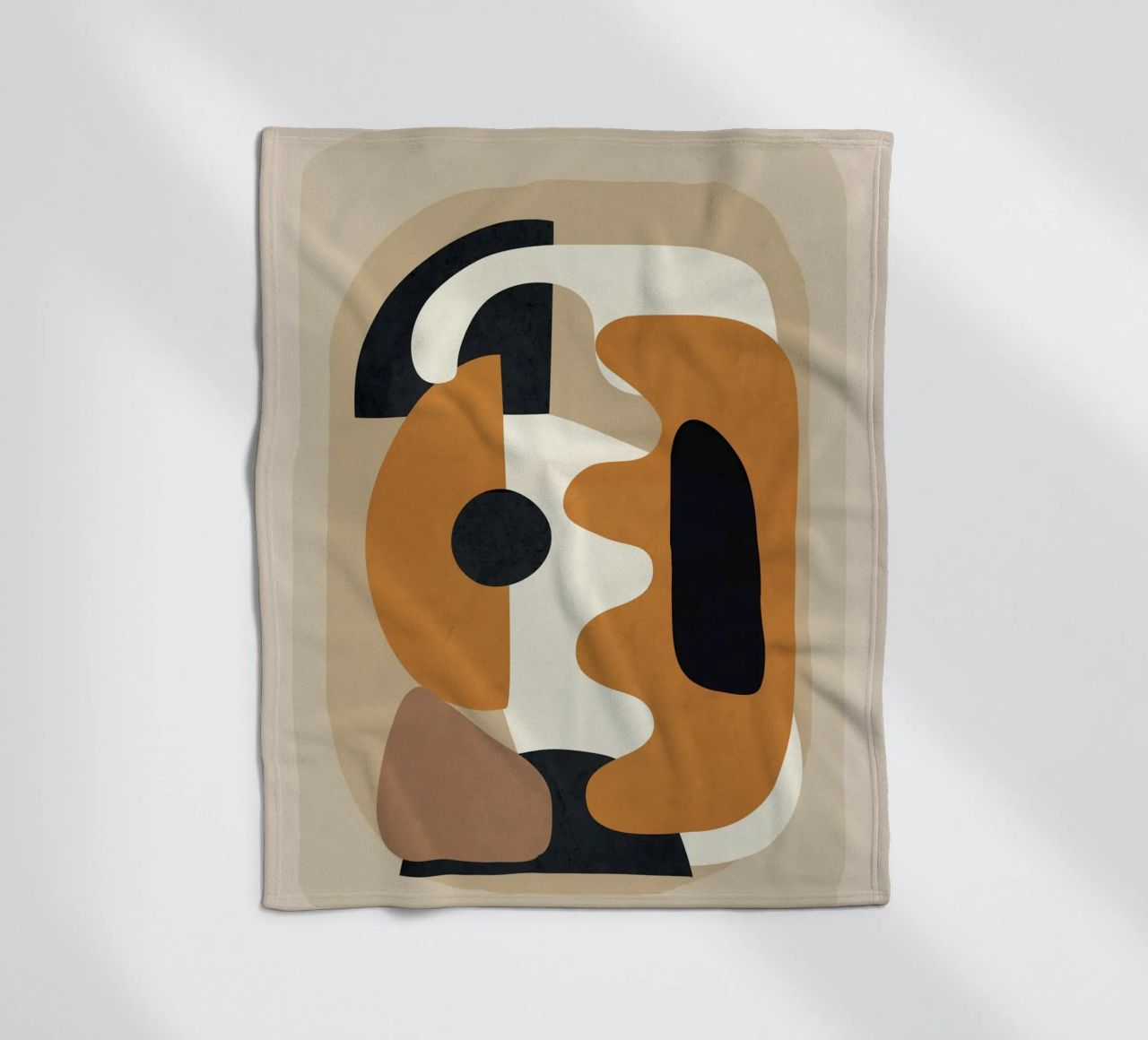 Minimal Abstract Shape Art 4 coperta in pile da Flow Line