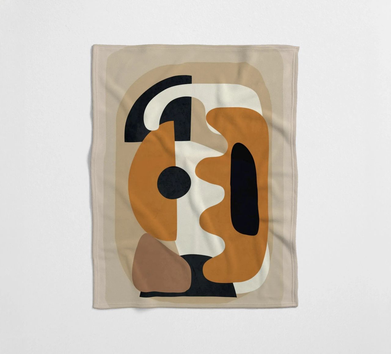 Minimal Abstract Shape Art 4 coperta in pile da Flow Line
