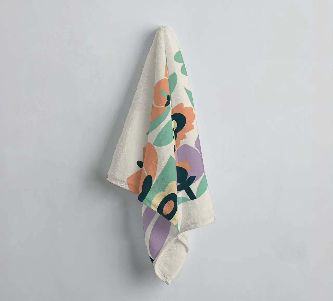 Floral bauhaus #055: Wallflower Quilt serviette de bain de Zen Design