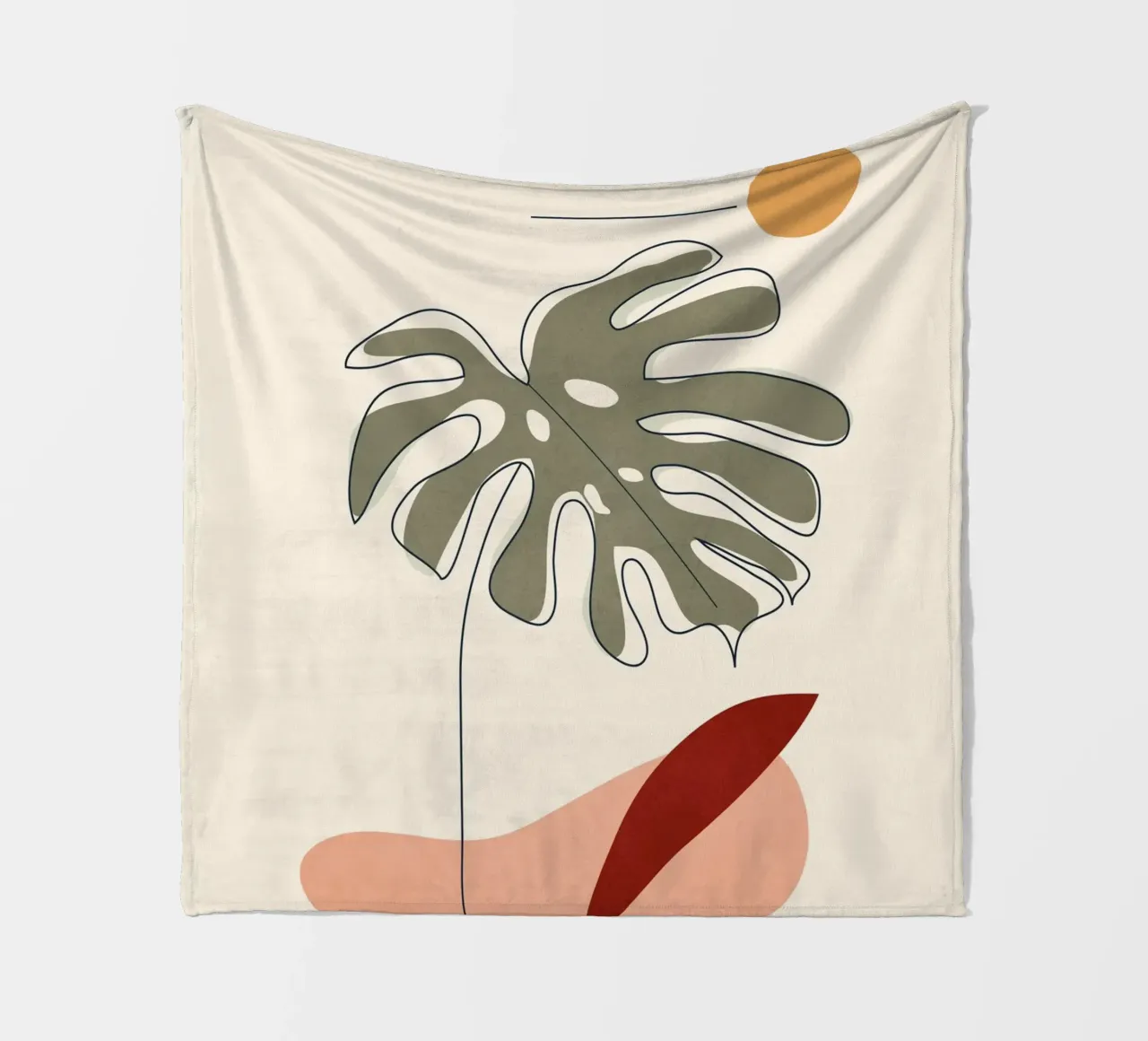 Minimal Line Monstera coperta in pile da Flow Line