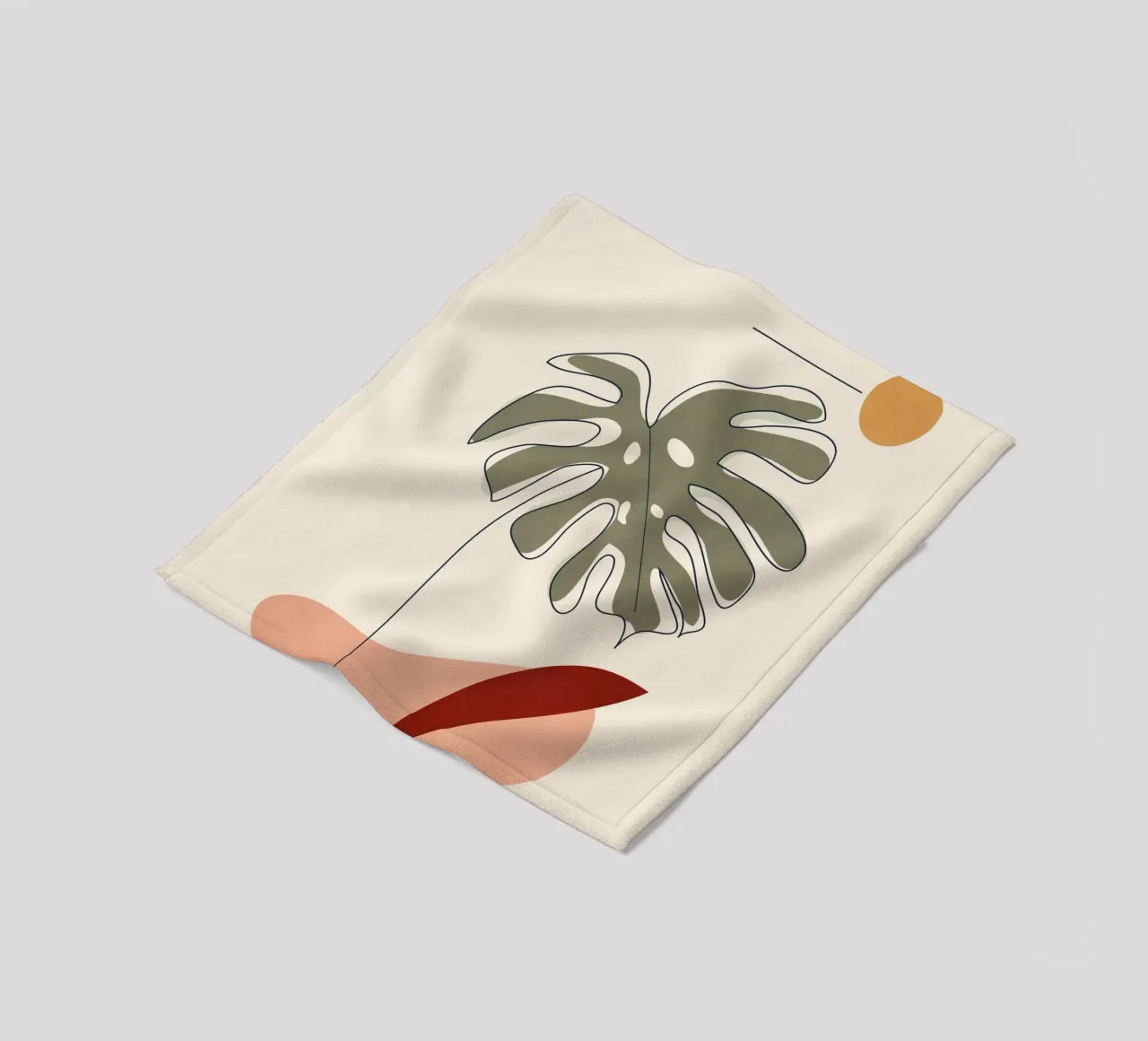 Minimal Line Monstera coperta in pile da Flow Line