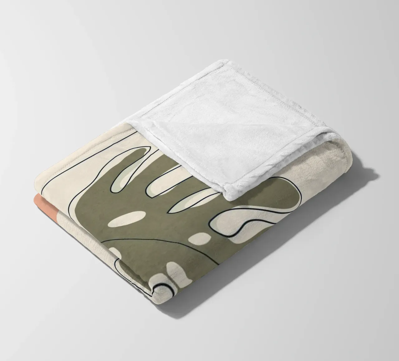 Minimal Line Monstera coperta in pile da Flow Line