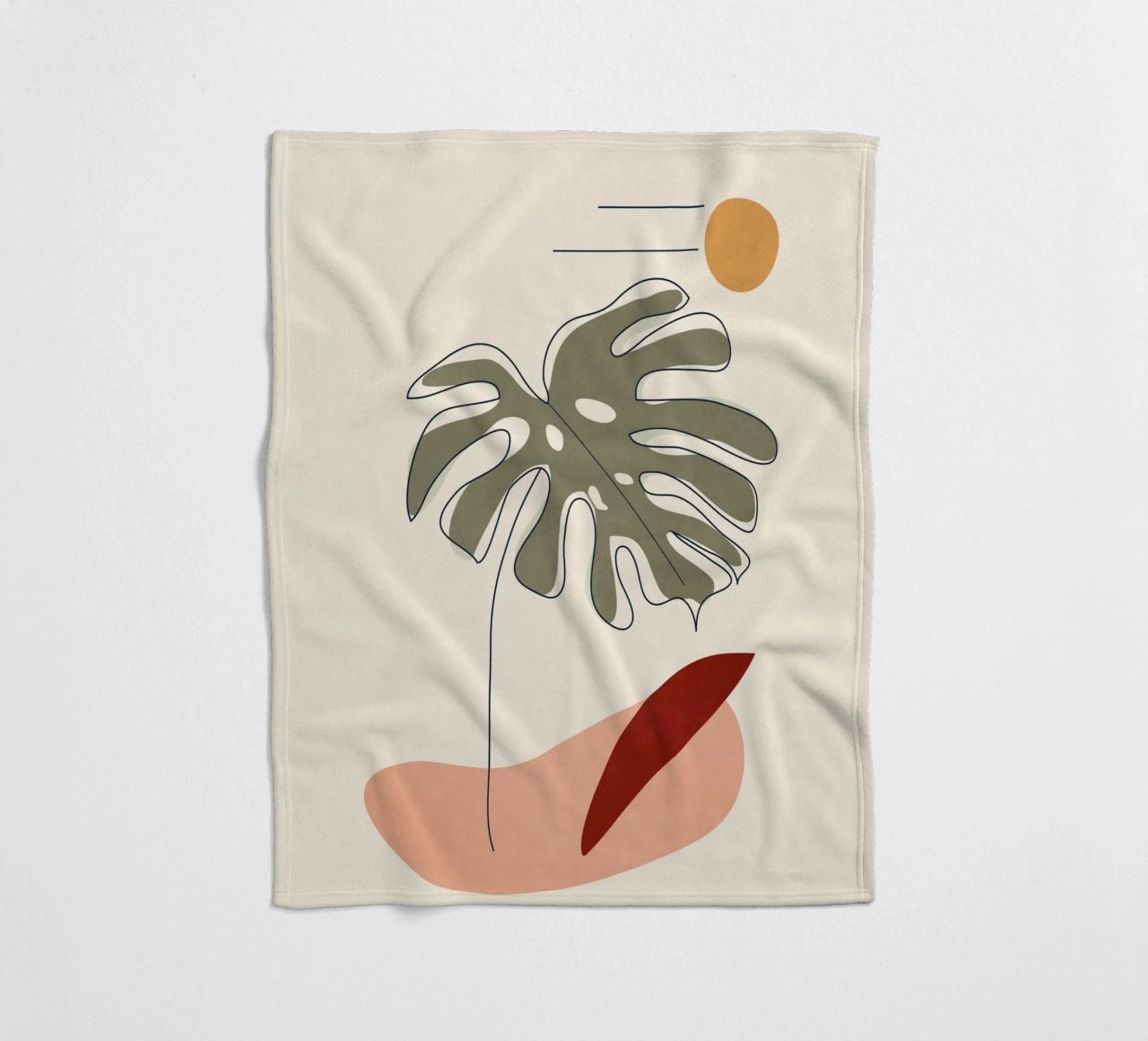 Minimal Line Monstera coperta in pile da Flow Line