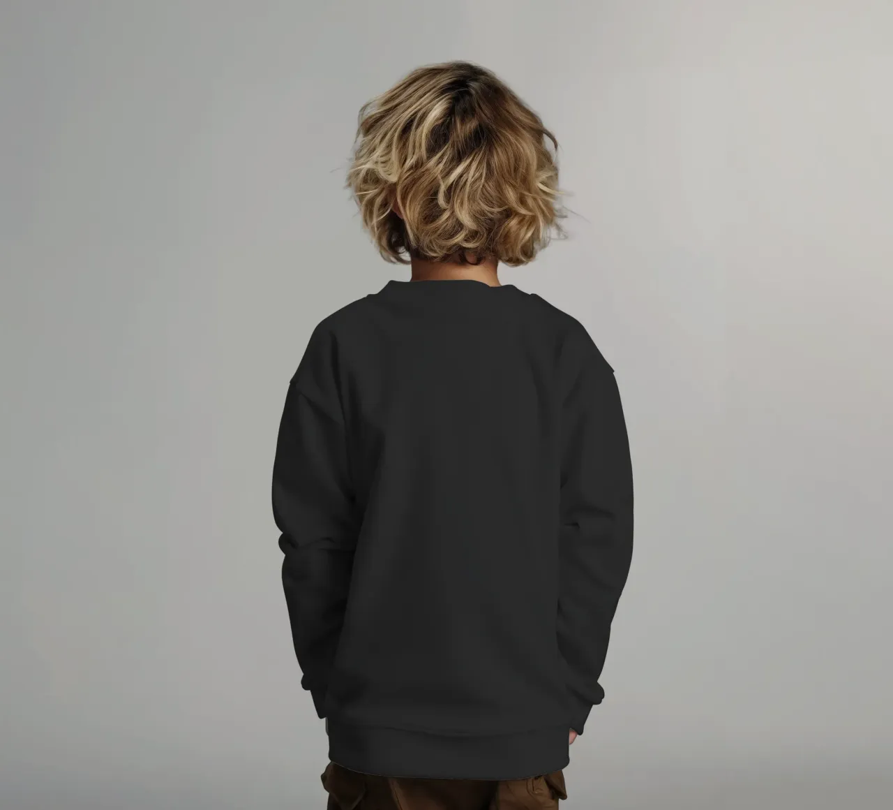 Minimal Line Monstera felpa bambino da Flow Line