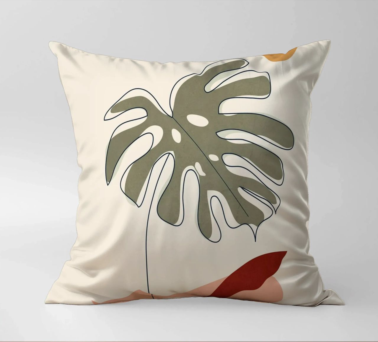 Minimal Line Monstera cuscino da Flow Line