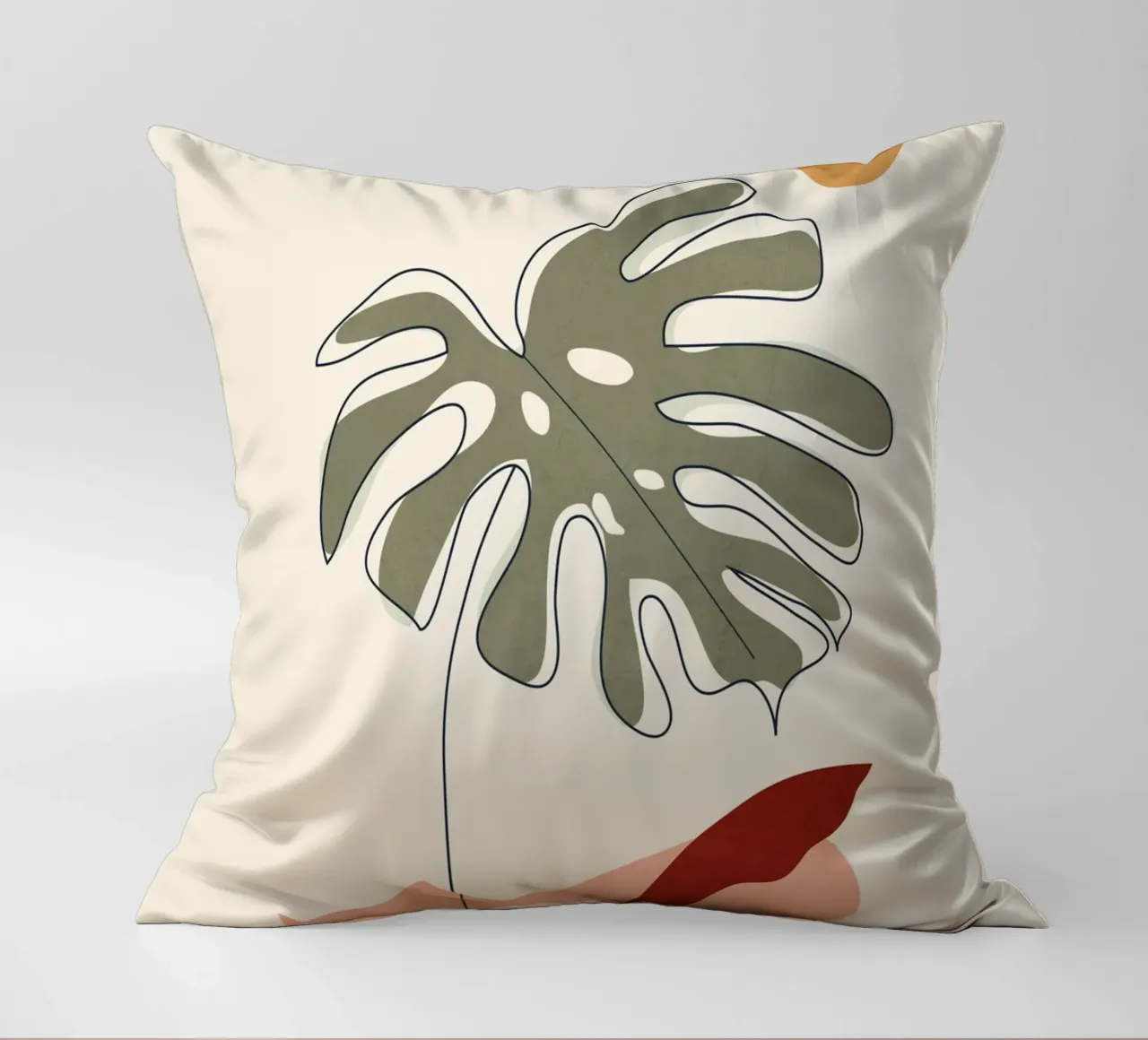 Minimal Line Monstera cuscino da Flow Line