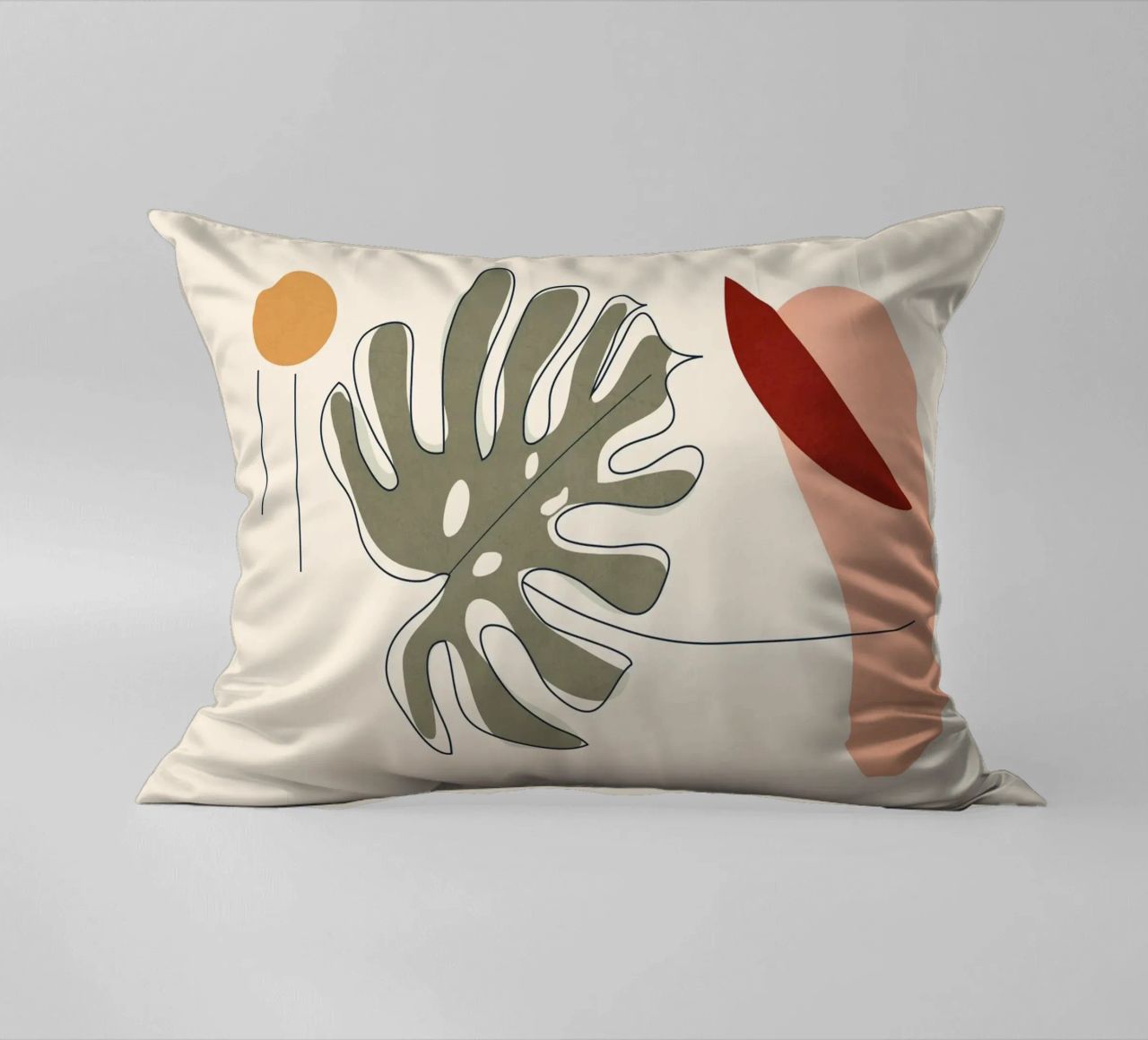 Minimal Line Monstera cuscino da Flow Line