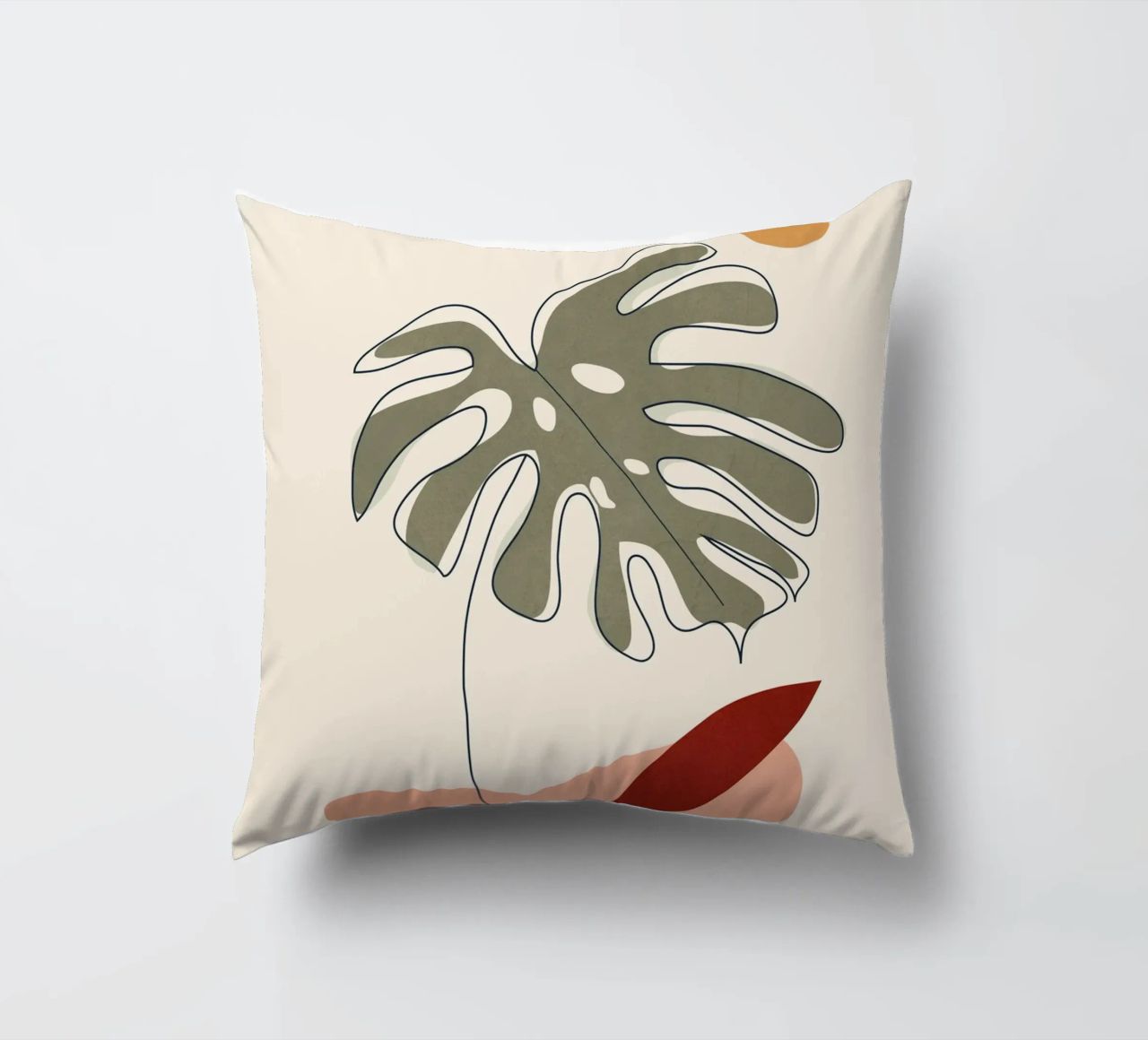 Minimal Line Monstera cuscino da Flow Line