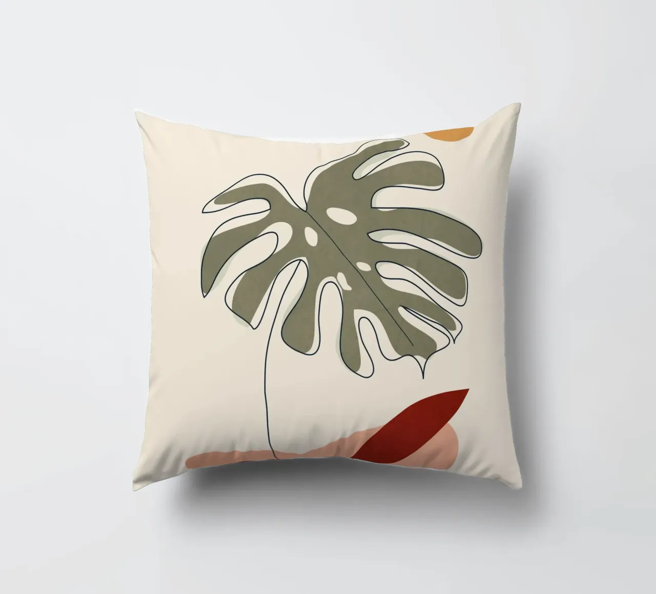 Minimal Line Monstera cuscino da Flow Line