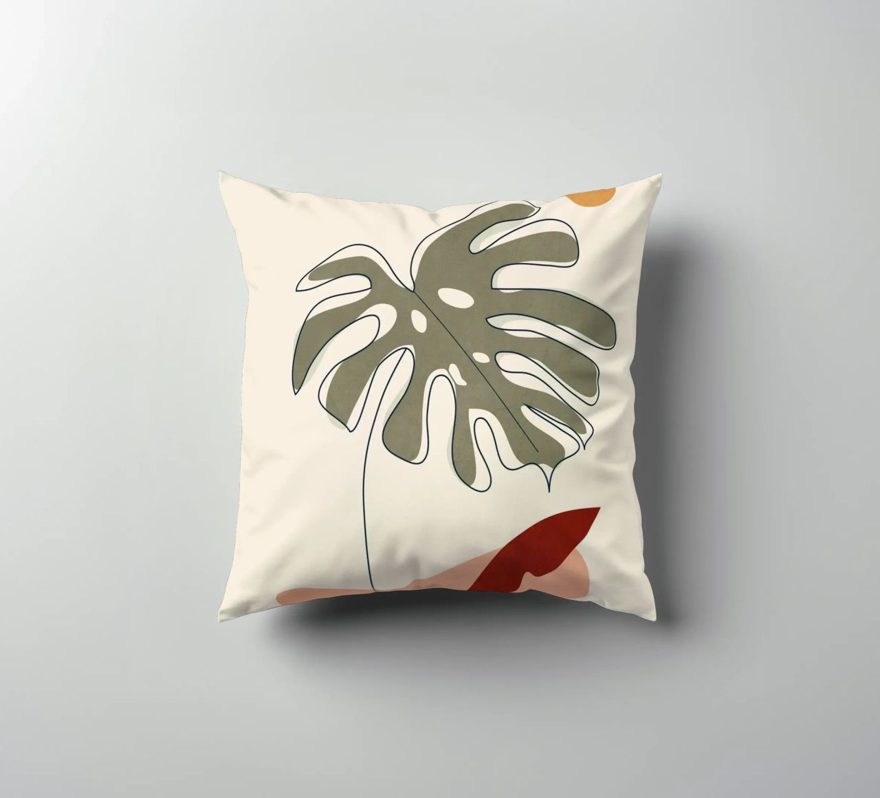 Minimal Line Monstera cuscino da Flow Line