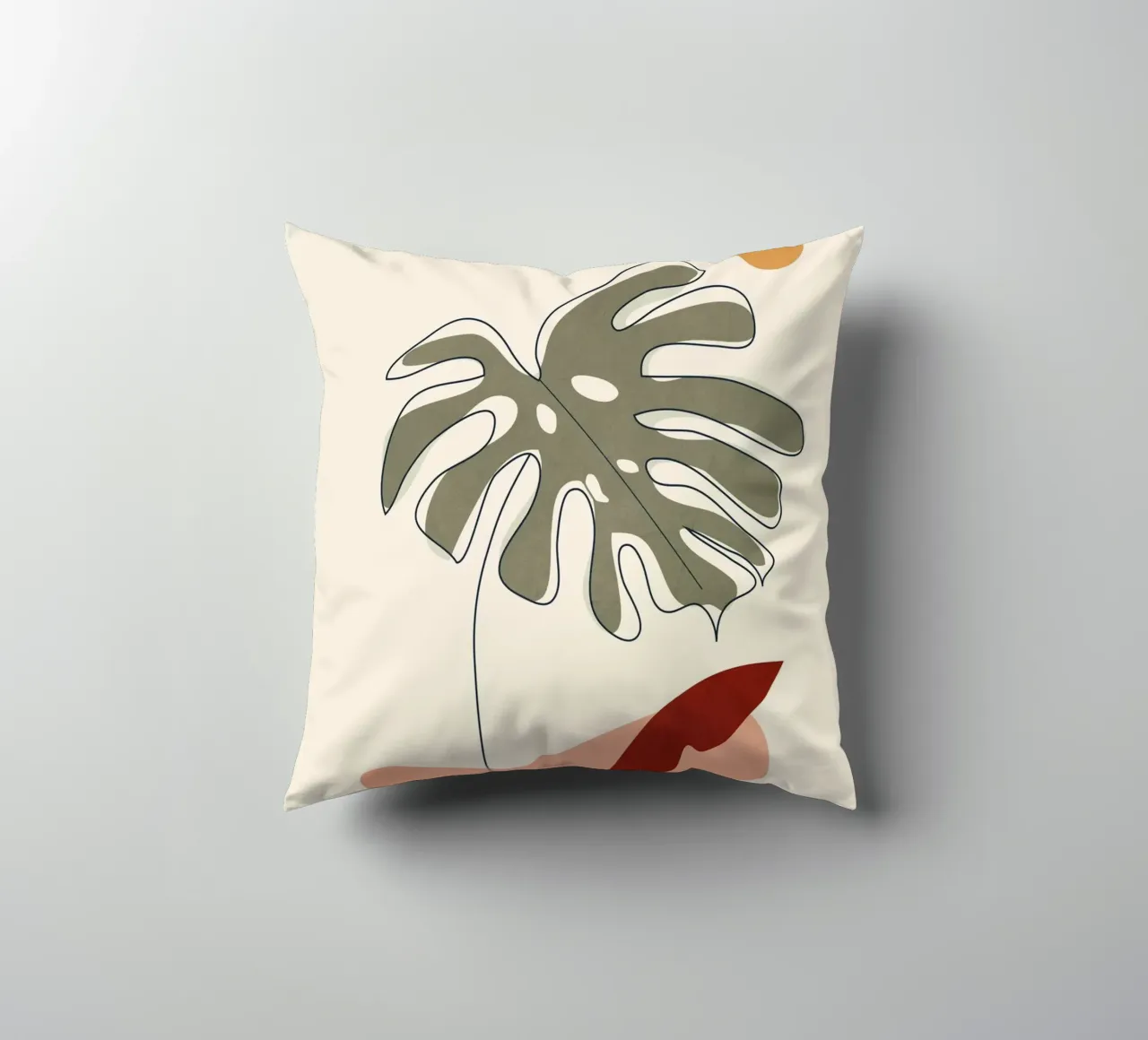 Minimal Line Monstera cuscino da Flow Line
