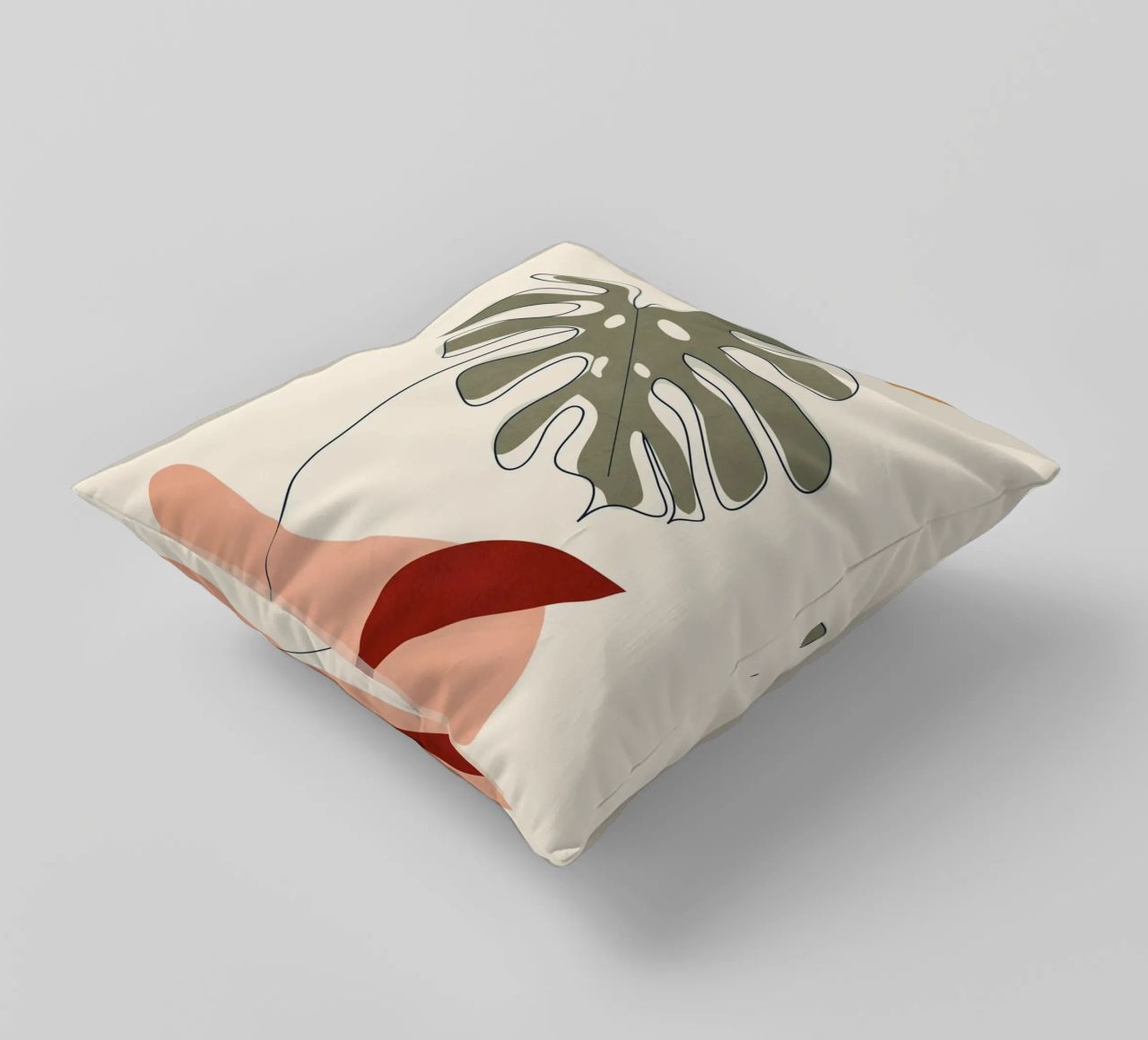 Minimal Line Monstera cuscino da Flow Line