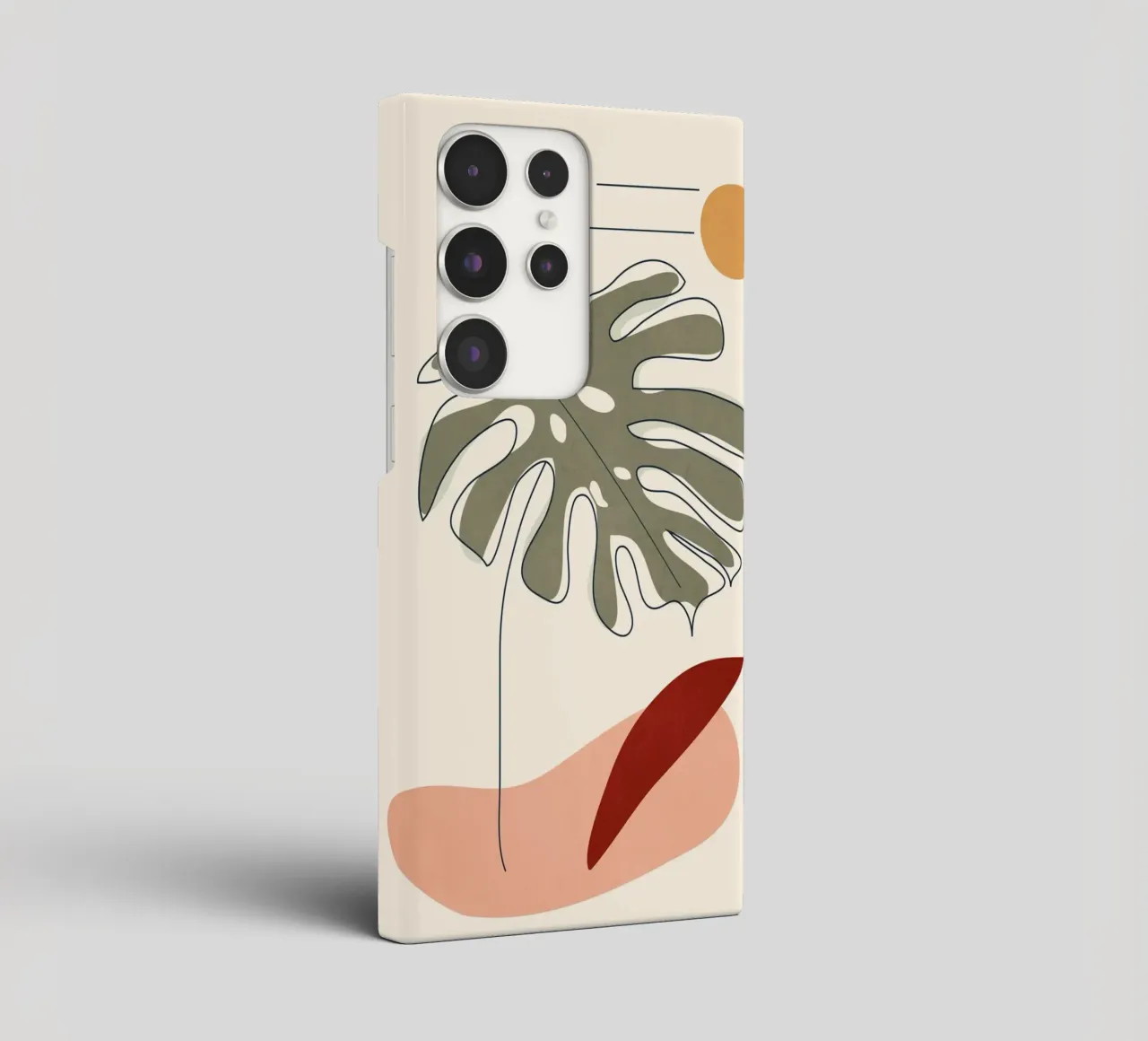 Minimal Line Monstera cover samsung da Flow Line