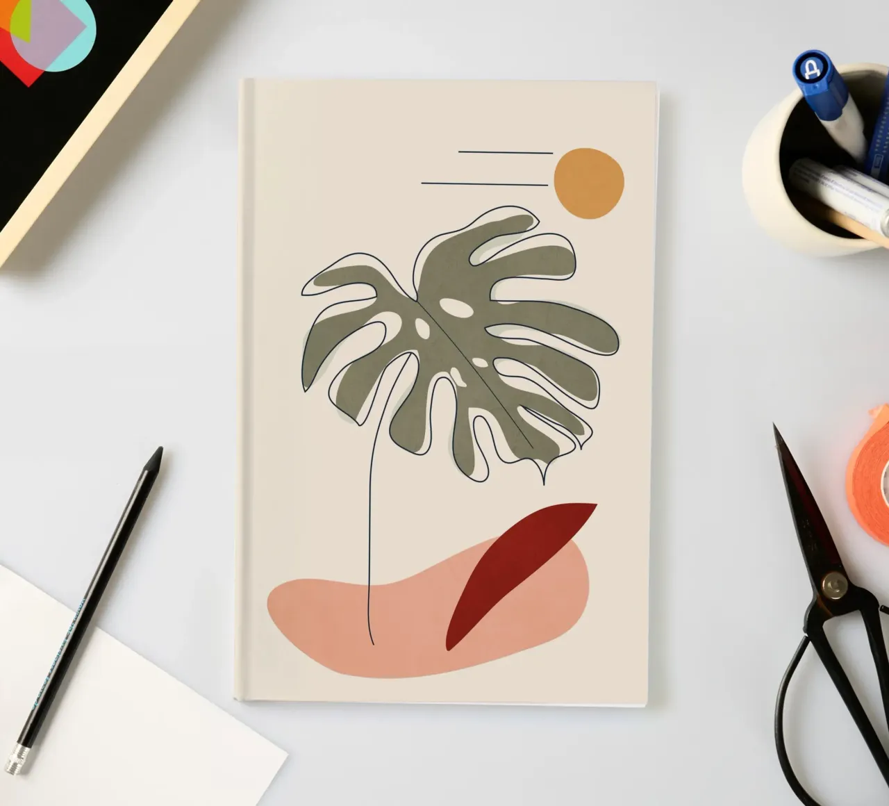Minimal Line Monstera diario da Flow Line