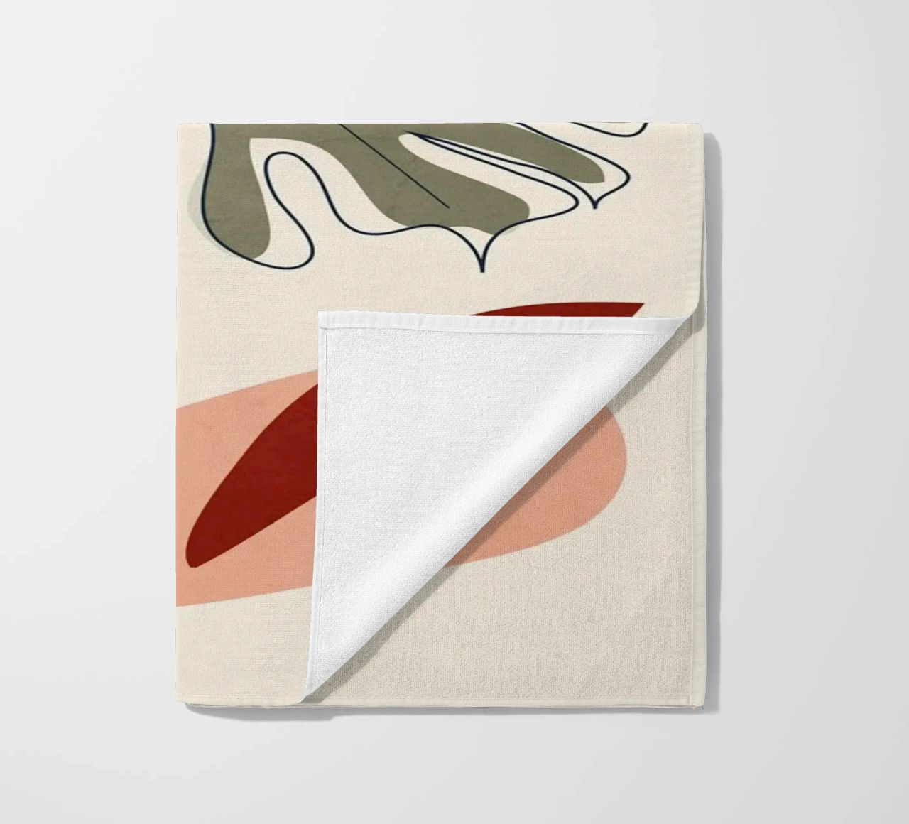 Minimal Line Monstera telo mare da Flow Line