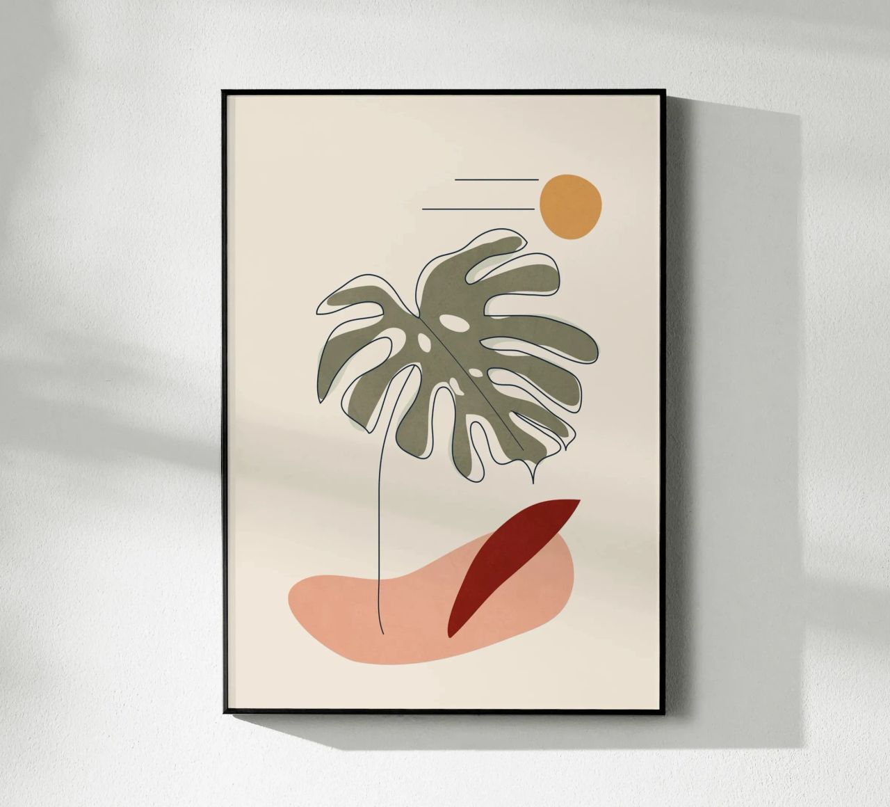 Minimal Line Monstera plexiglass da Flow Line