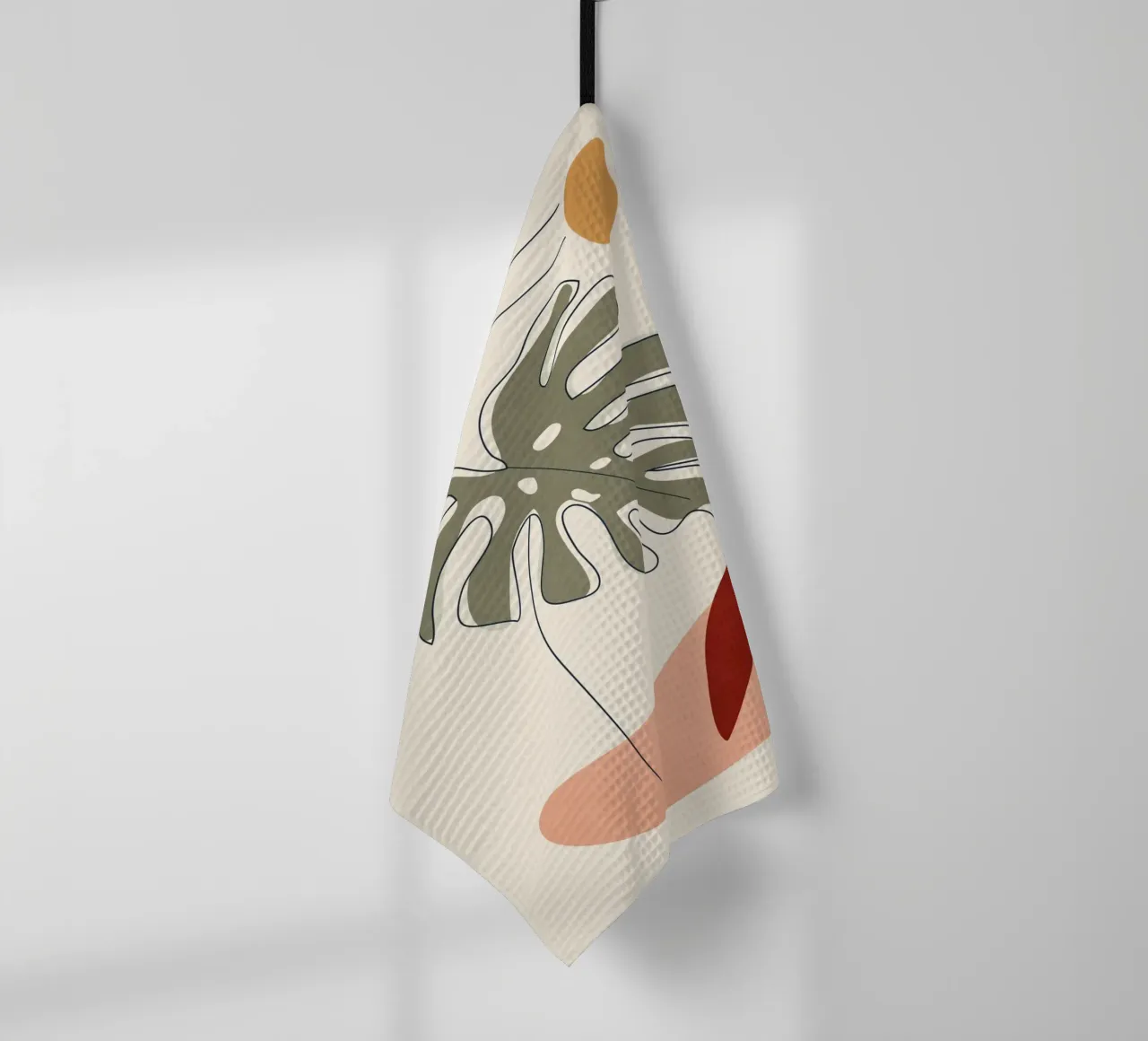 Minimal Line Monstera canovaccio da cucina da Flow Line