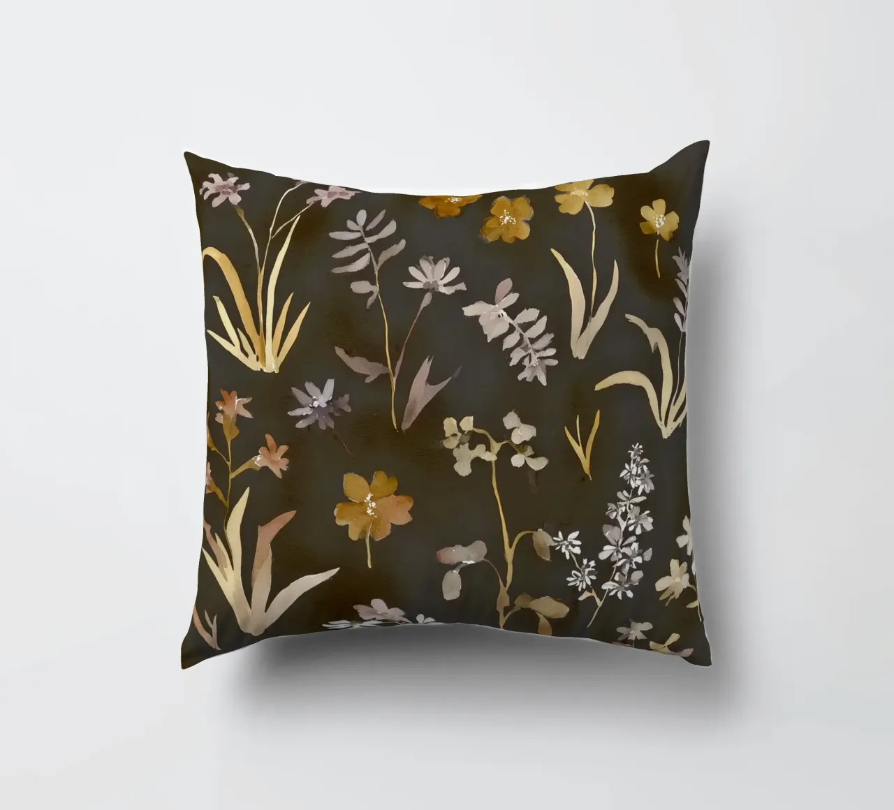 Midnight Meadow decorative cushion by Sophia Calder Studio