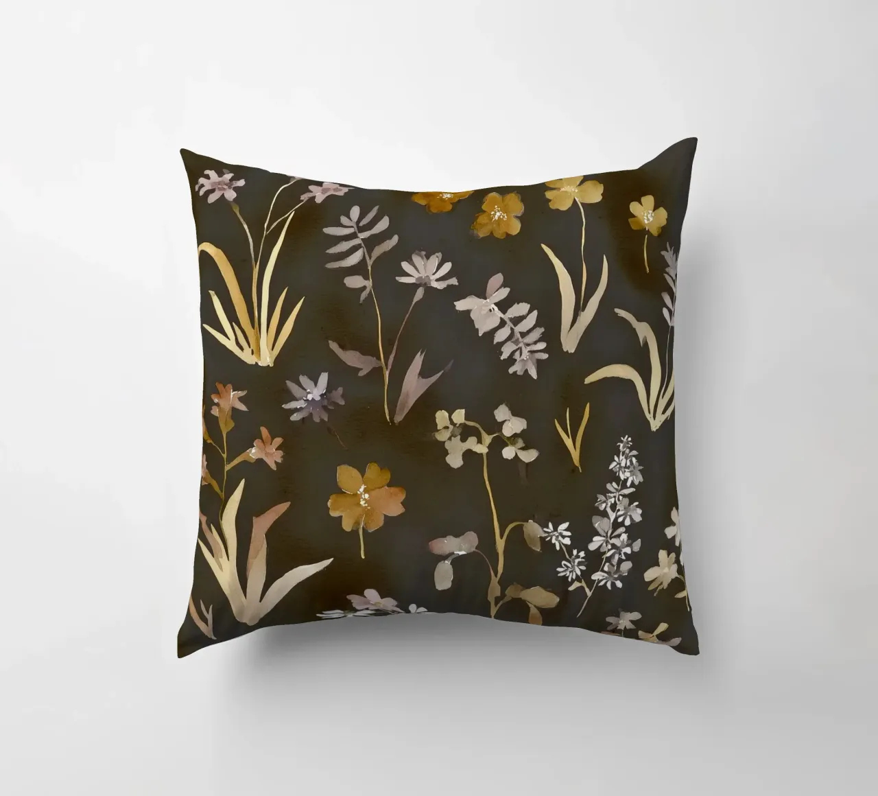 Midnight Meadow decorative cushion by Sophia Calder Studio