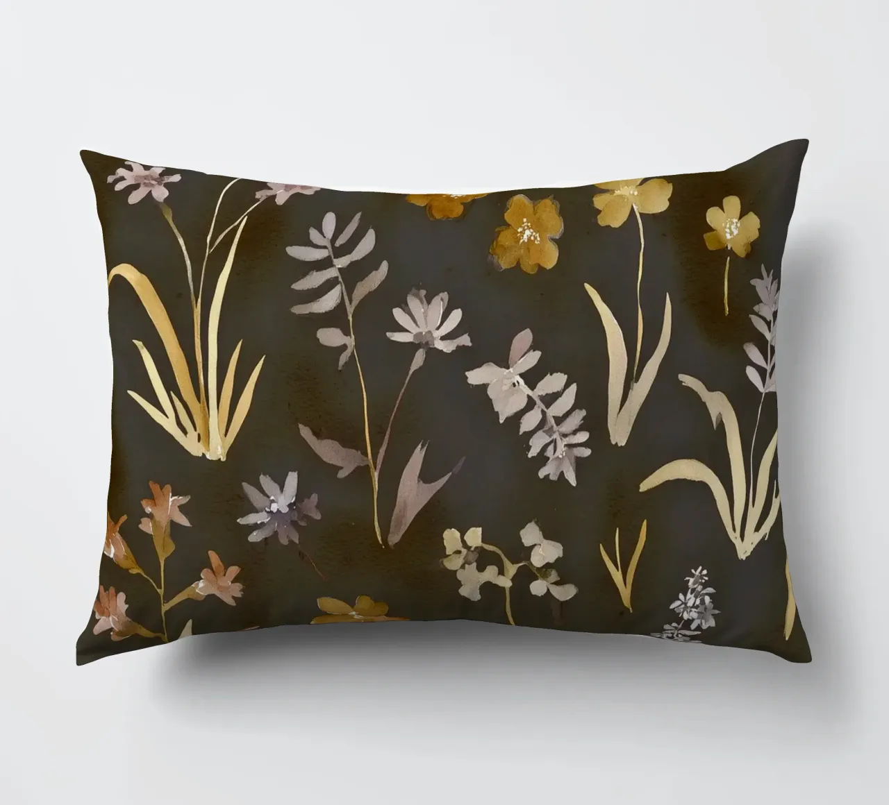 Midnight Meadow decorative cushion by Sophia Calder Studio