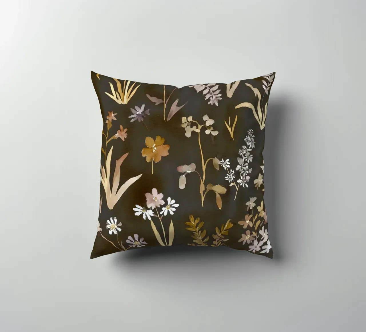 Midnight Meadow decorative cushion by Sophia Calder Studio