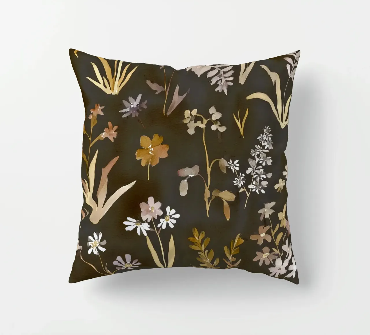 Midnight Meadow decorative cushion by Sophia Calder Studio