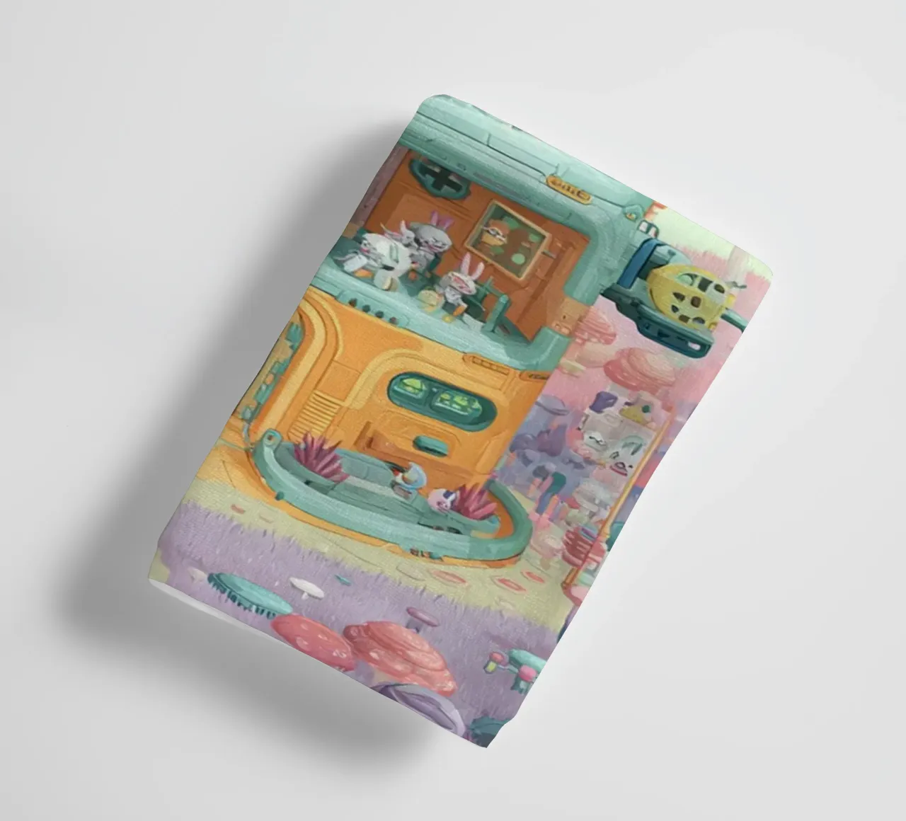 Space Bunny Colony Handtuch von wonderfolk