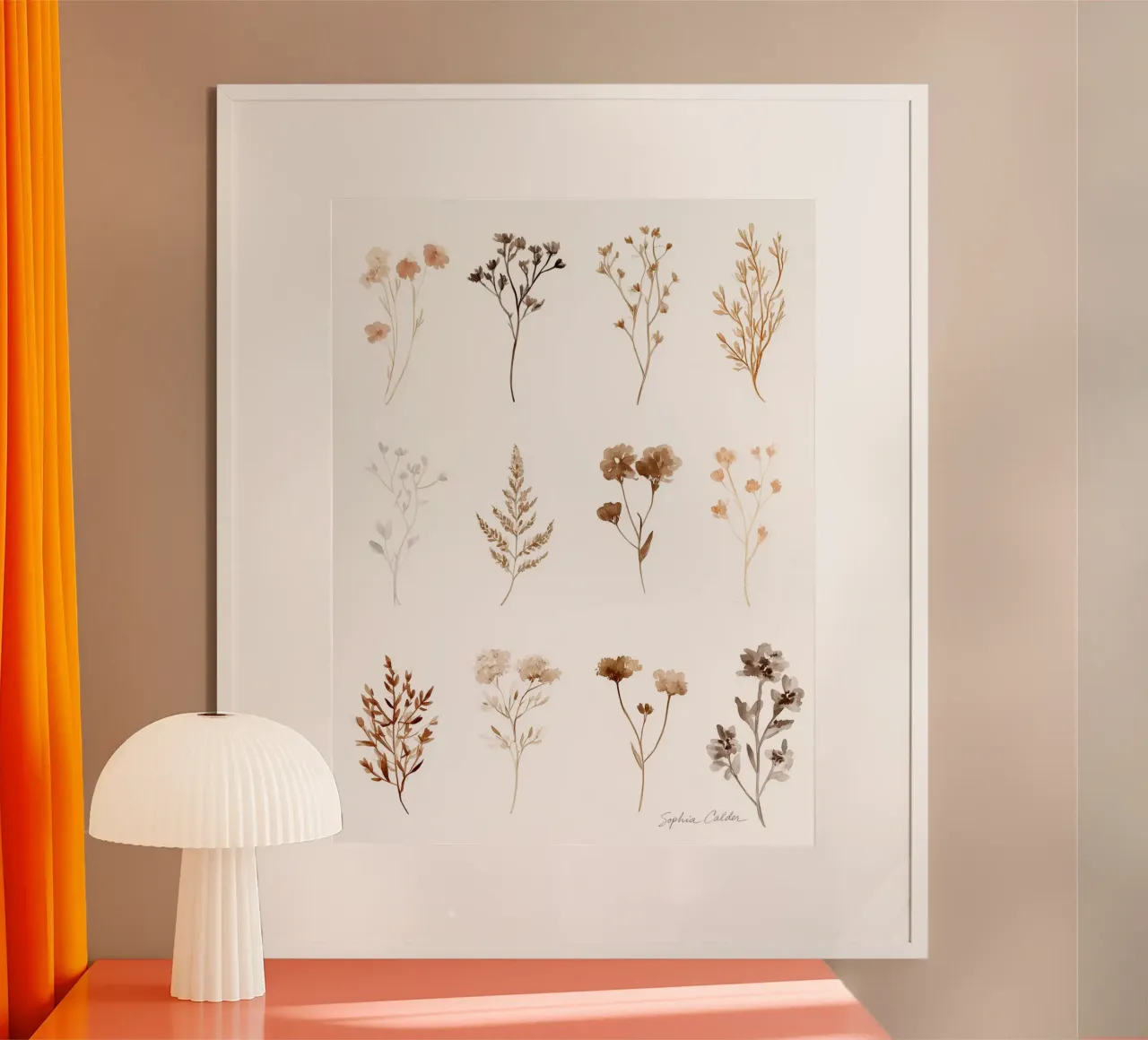 Sepia Botanicals carta hahnemühle da Sophia Calder Studio