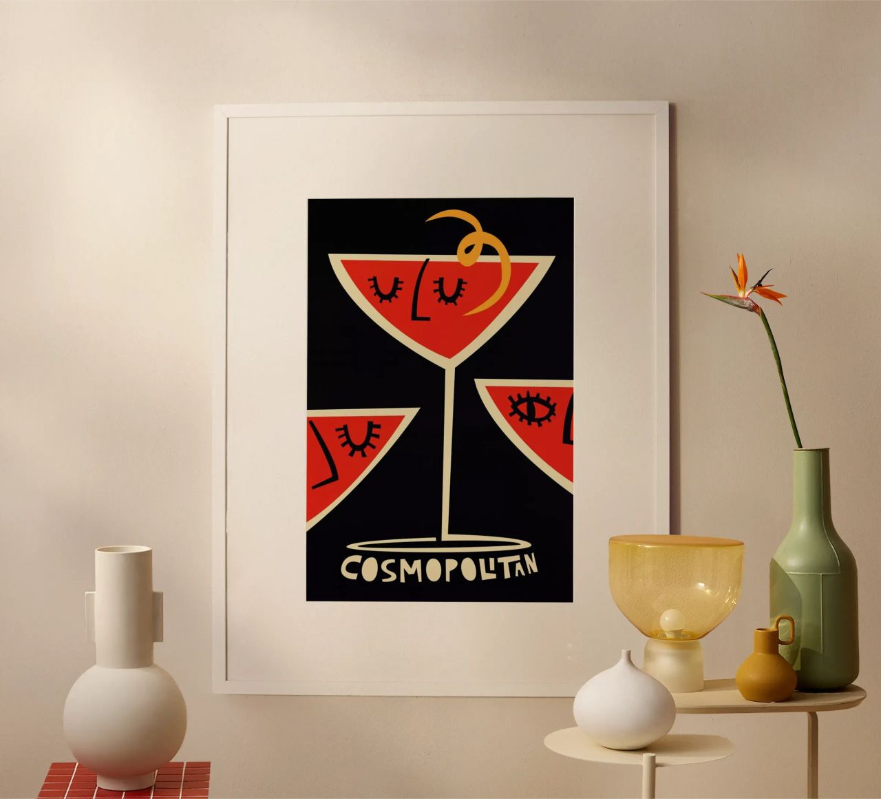 Kosmopolitischer Cocktail Poster von Fox & Velvet