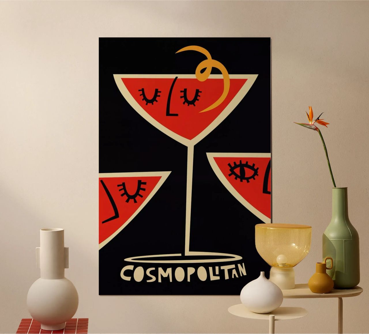 Kosmopolitischer Cocktail Poster von Fox & Velvet