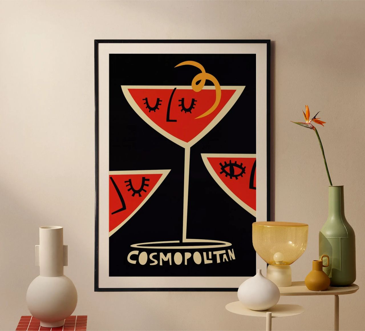 Kosmopolitischer Cocktail Poster von Fox & Velvet
