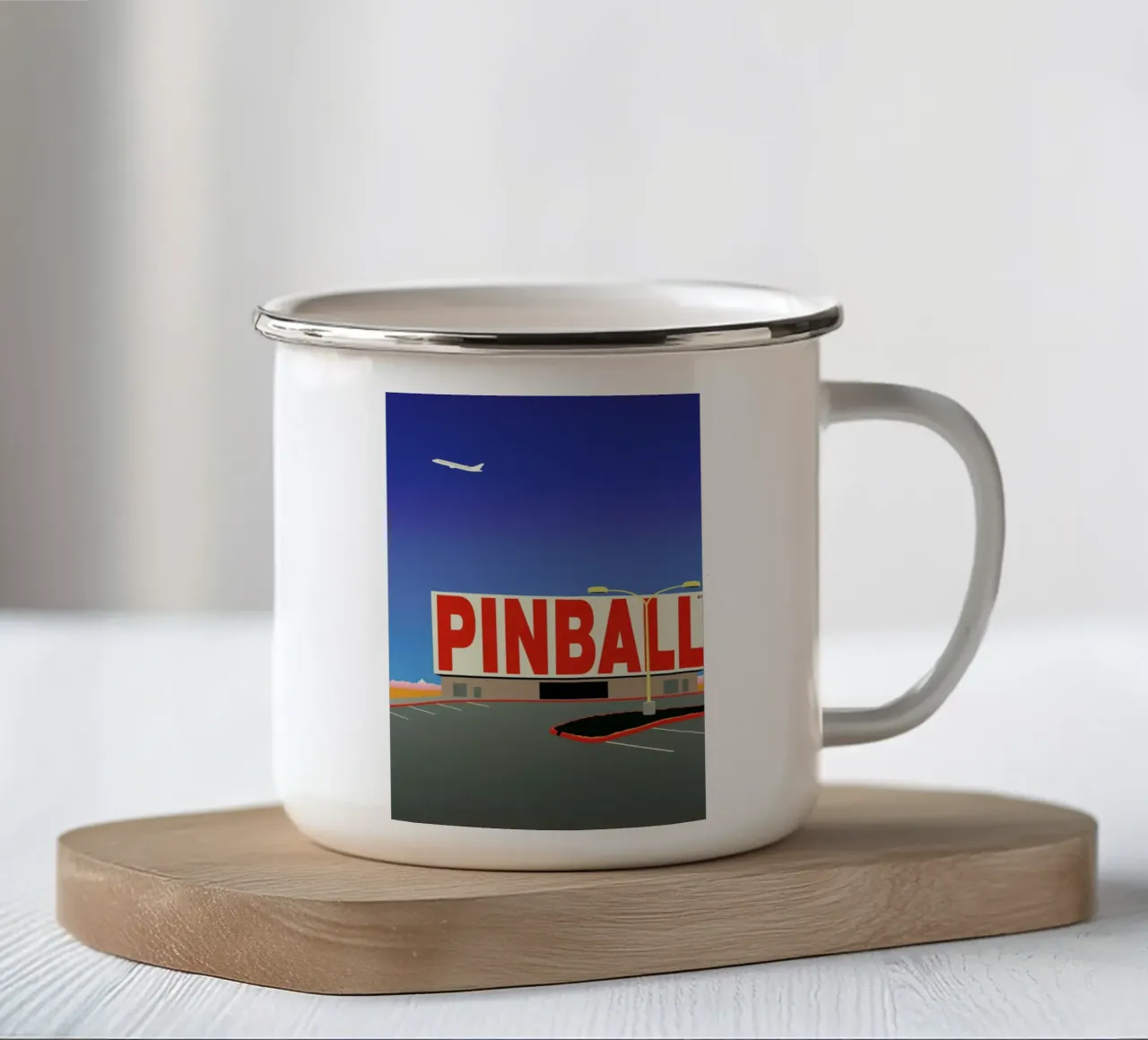 Las Vegas Pinball tazza in smalto da Rosi Feist