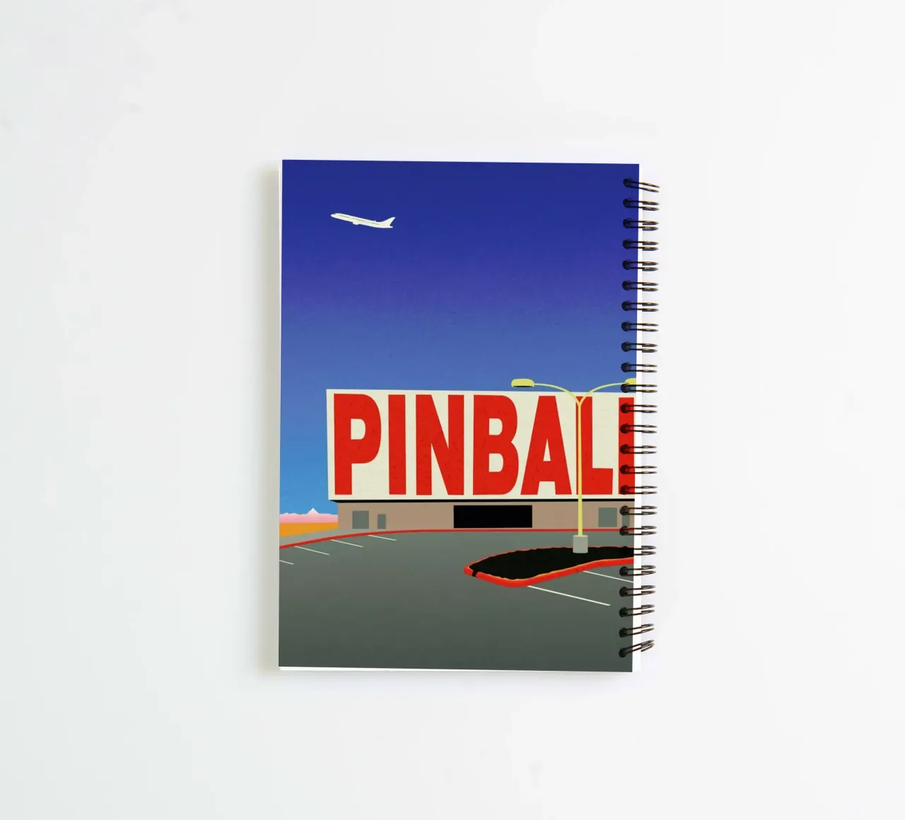 Las Vegas Pinball spiral notebook by Rosi Feist