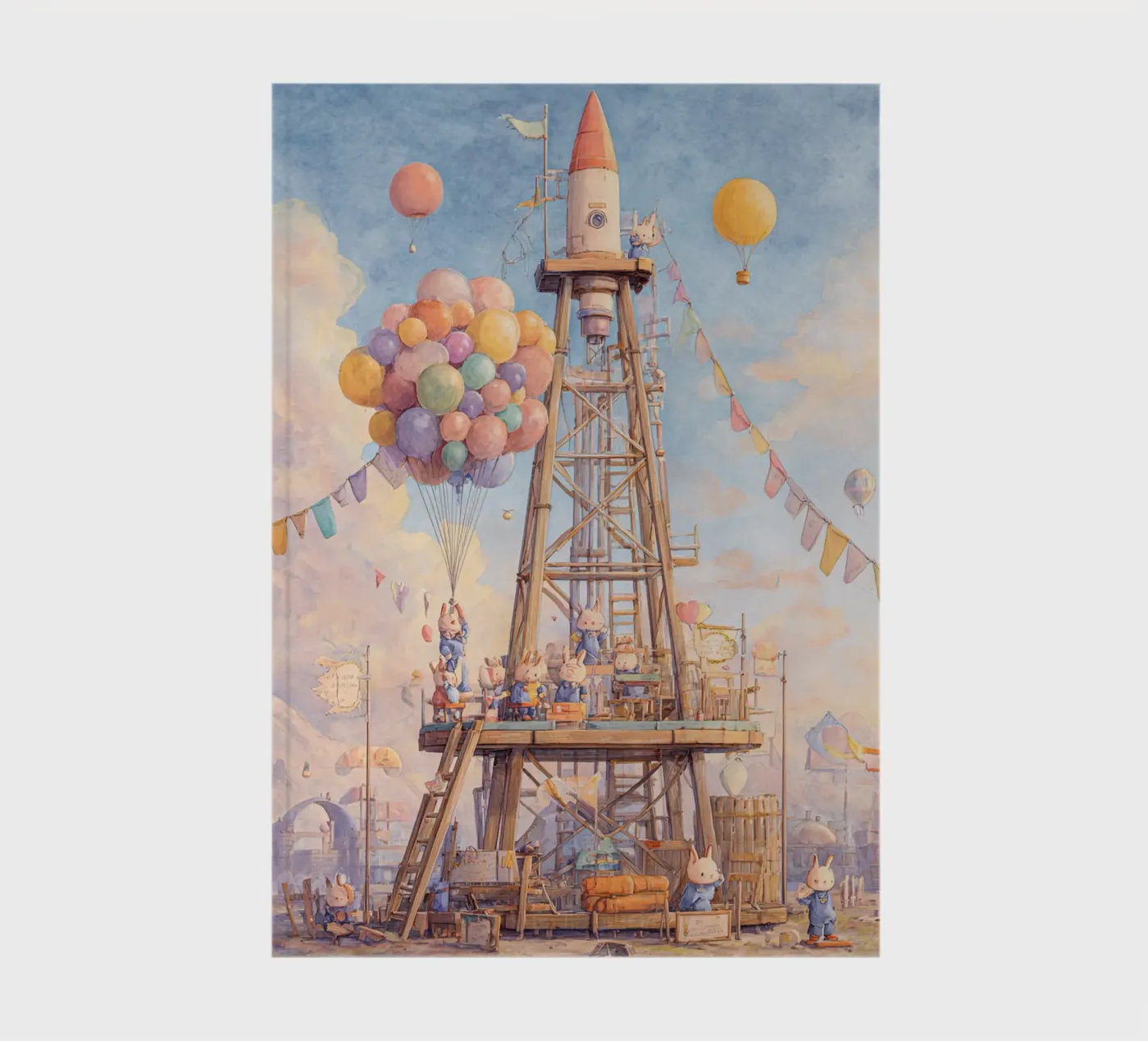 Rocket Launch notebook by wonderfolk