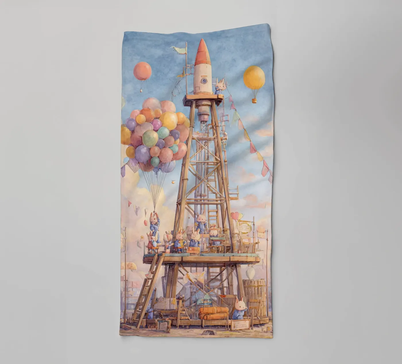 Rocket Launch asciugamano da bagno da wonderfolk