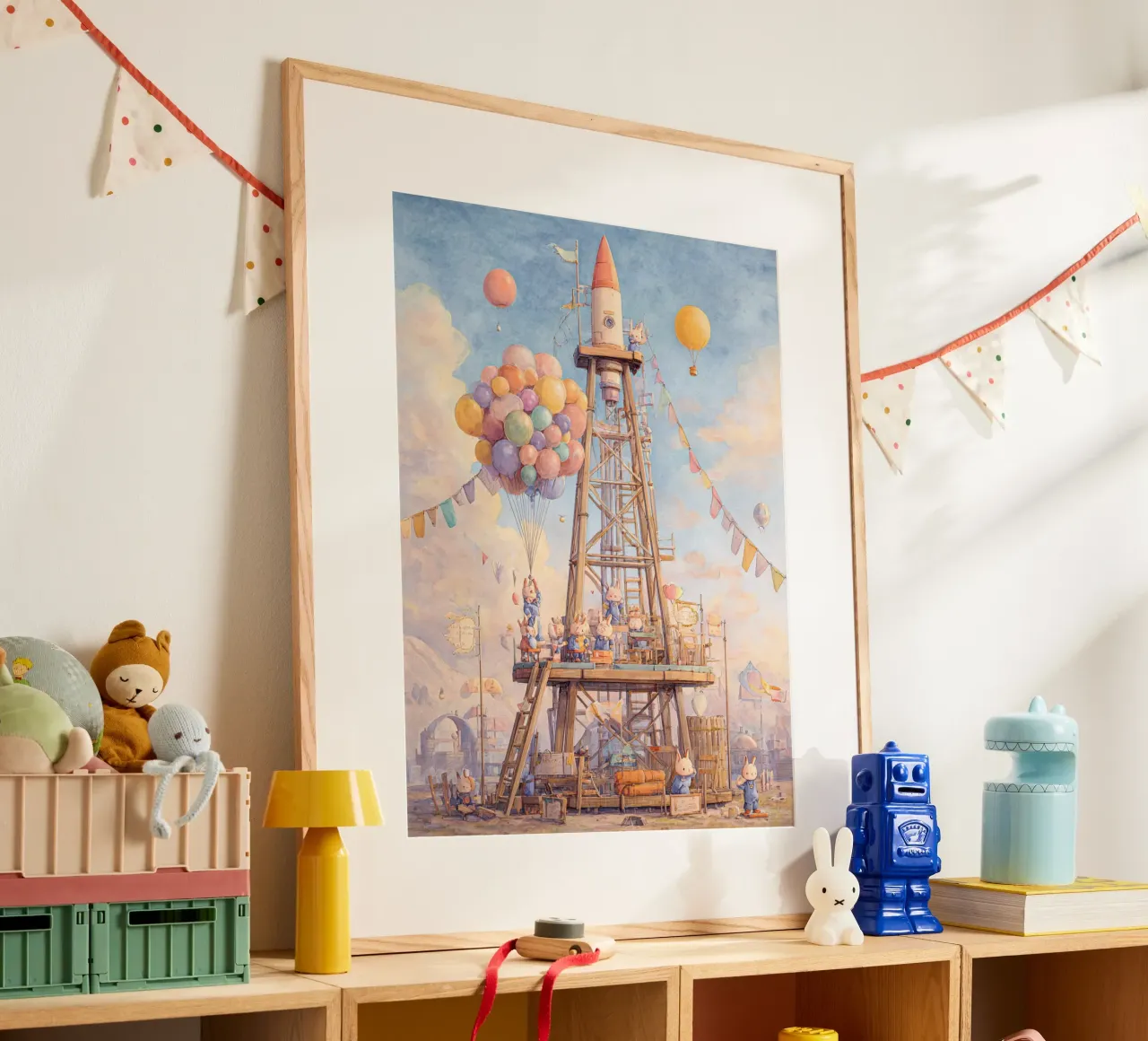 Rocket Launch poster van wonderfolk