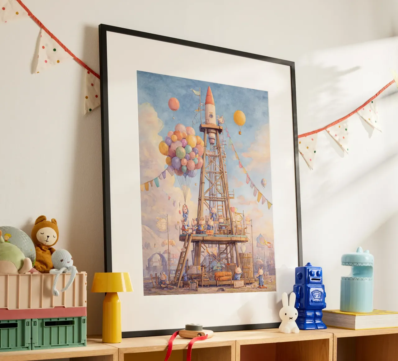 Rocket Launch poster van wonderfolk