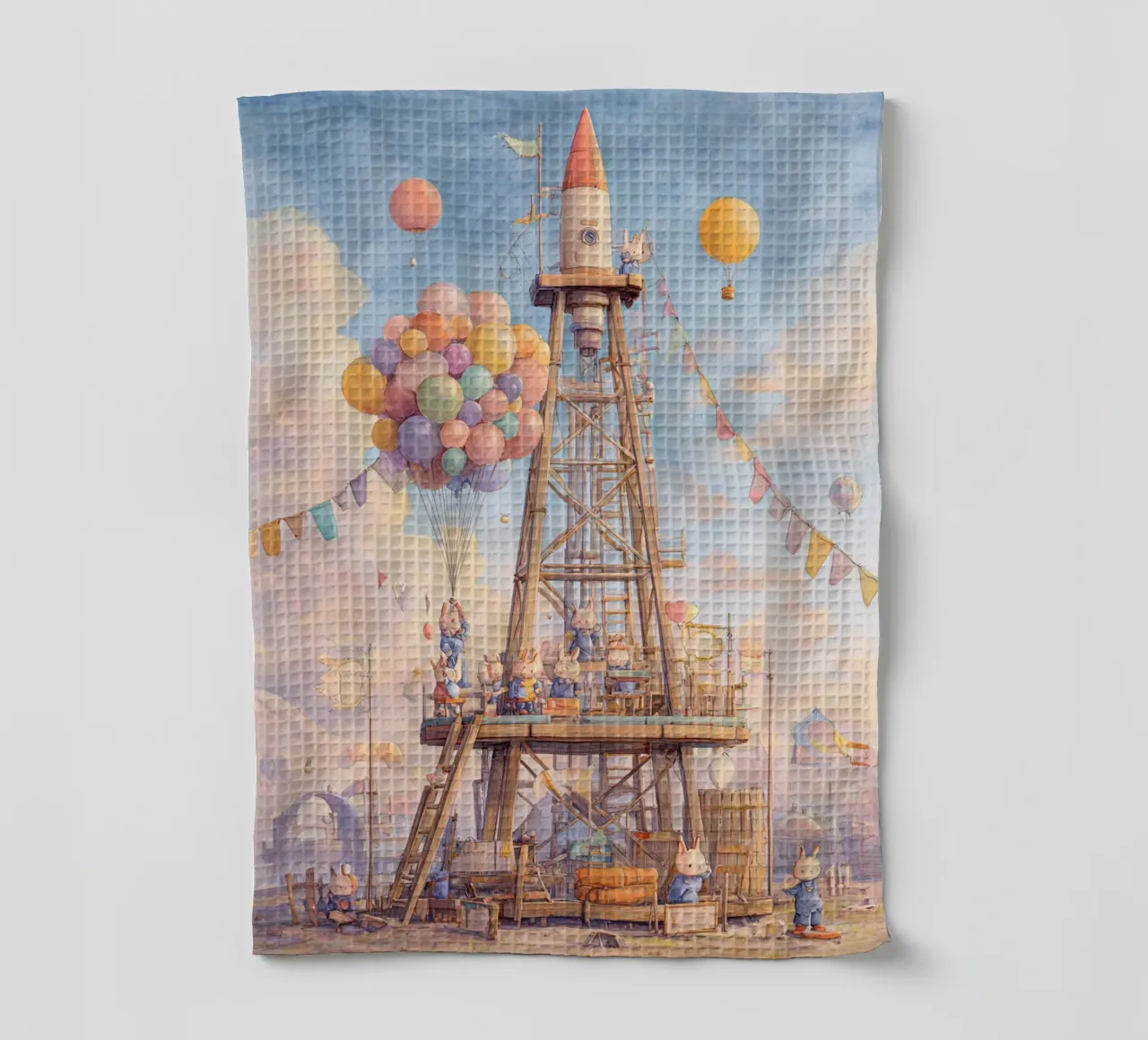 Rocket Launch torchon de wonderfolk