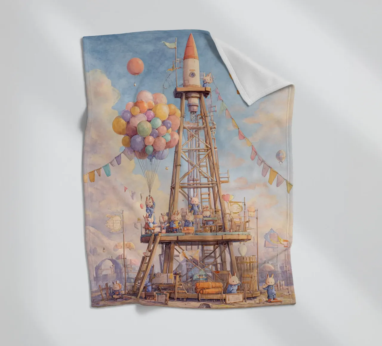 Rocket Launch coperta in pile da wonderfolk