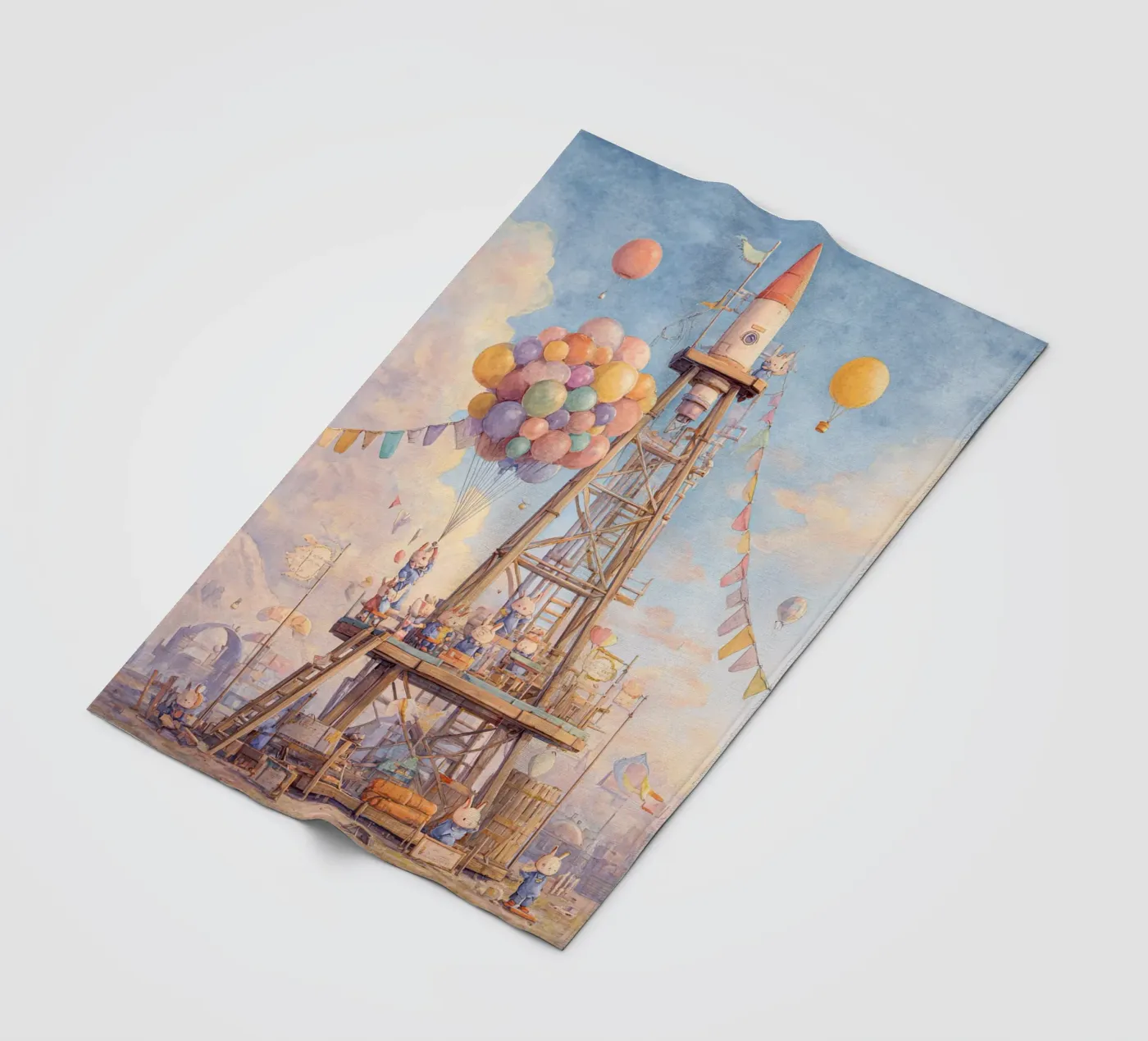 Rocket Launch Fleecedecke von wonderfolk