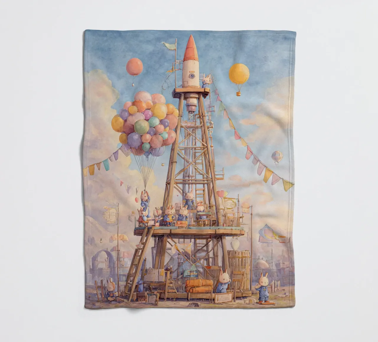 Rocket Launch coperta in pile da wonderfolk