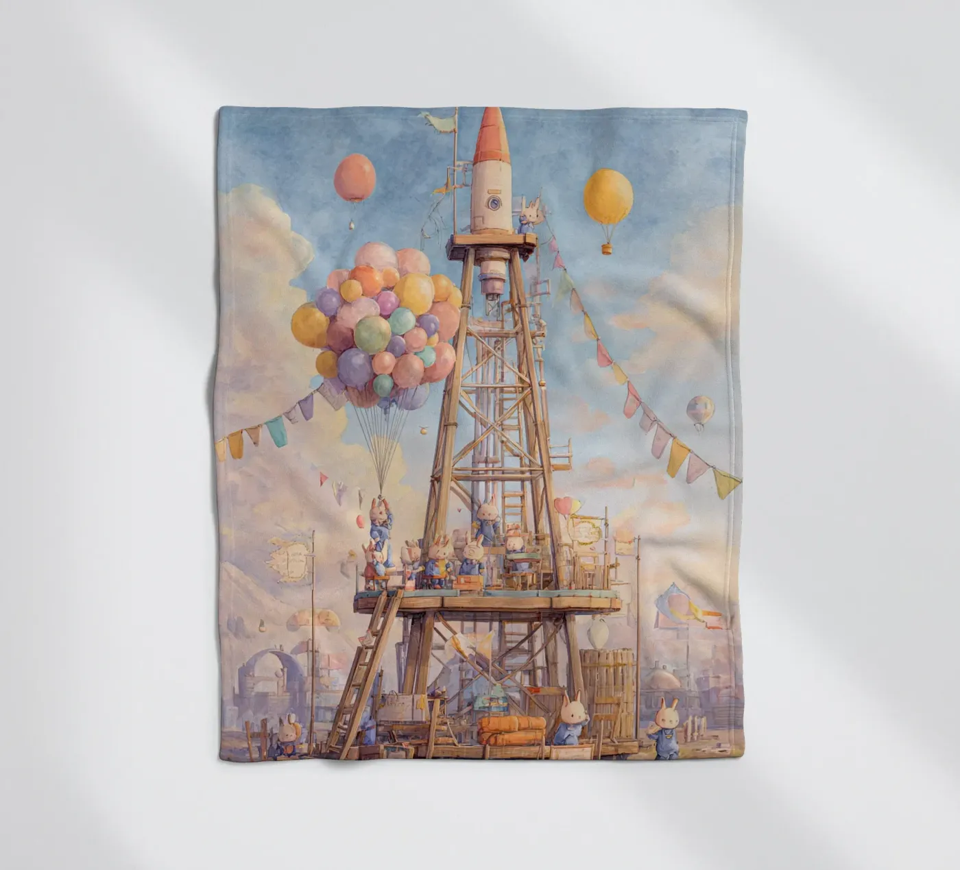 Rocket Launch Fleecedecke von wonderfolk