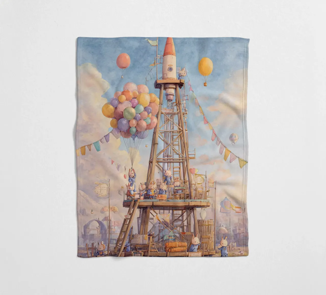 Rocket Launch coperta in pile da wonderfolk